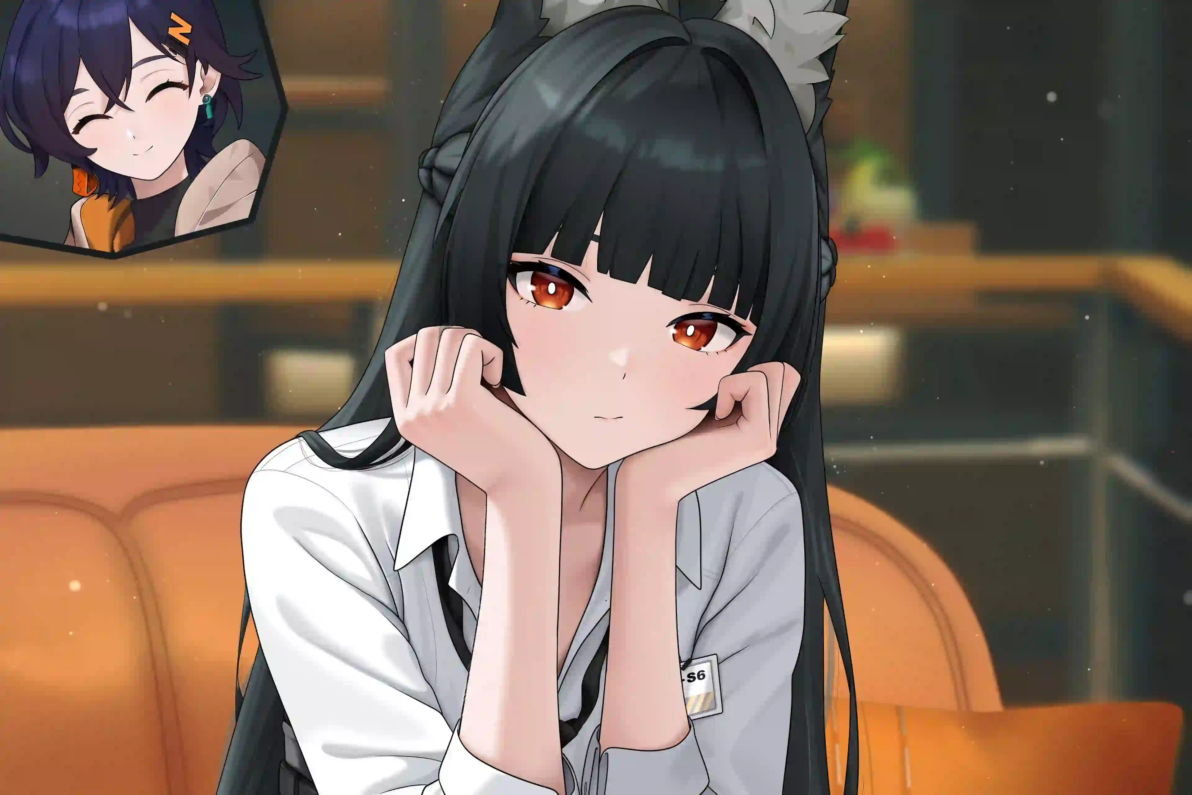  黑长发美女 可爱女孩 动漫 二次元女孩