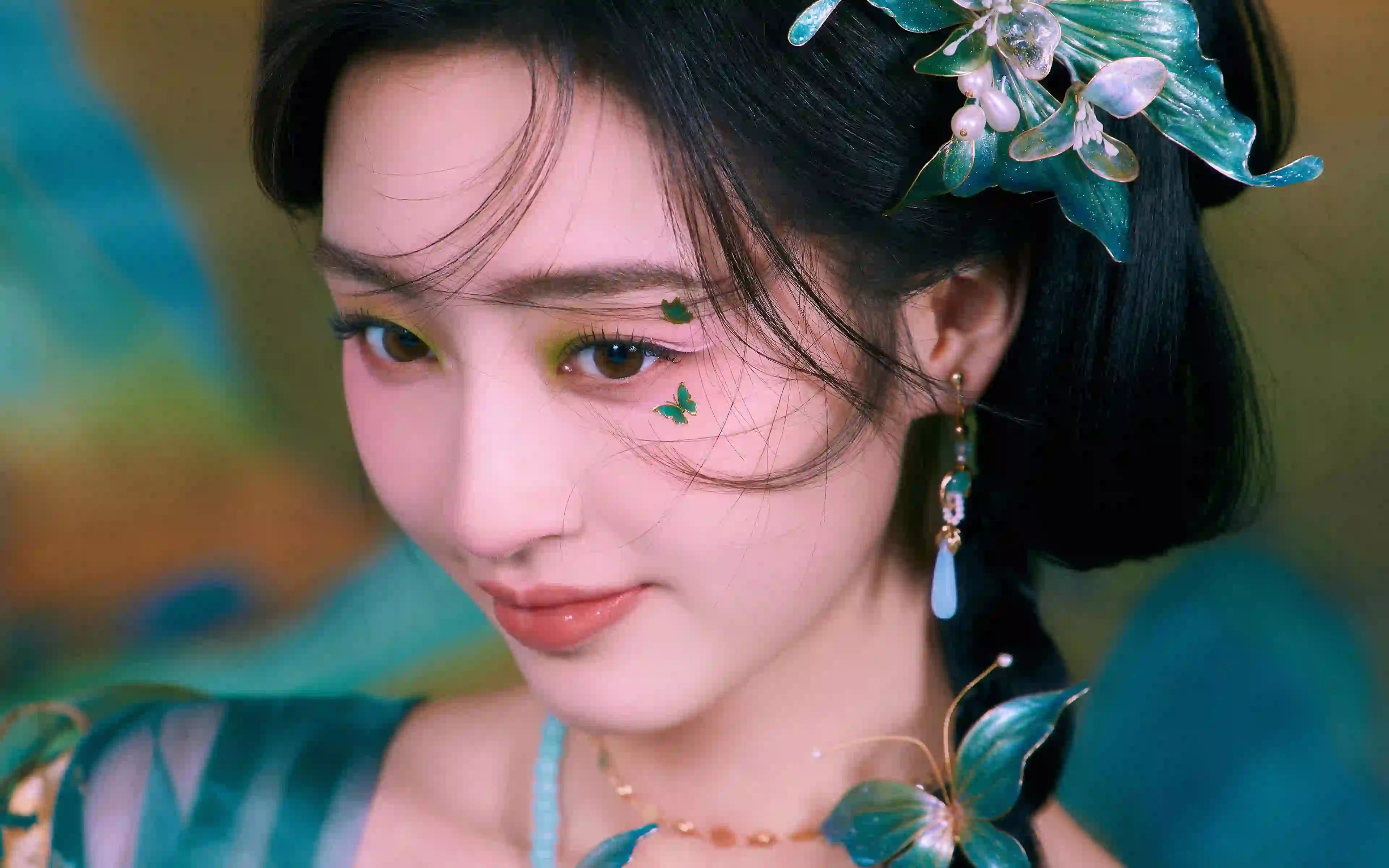 古风可爱美女邓恩熙 古风女孩 可爱 微笑 