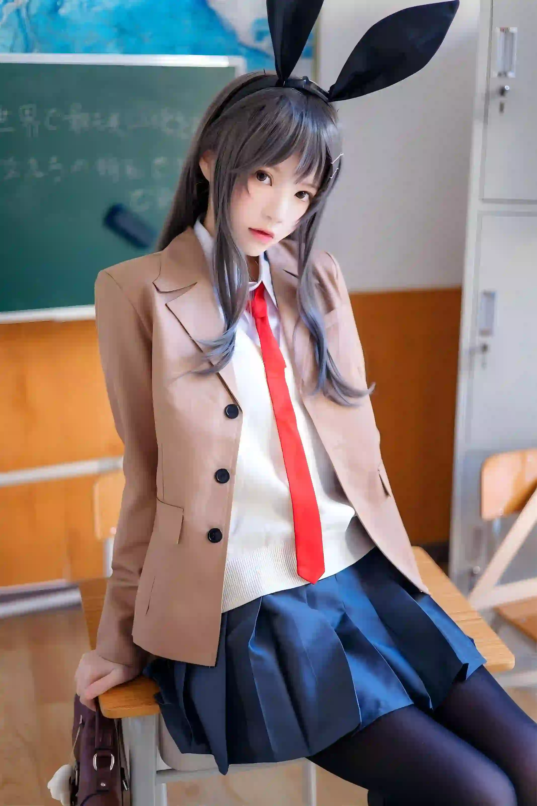 jk美女 coser 动漫角色cos  兔女郎