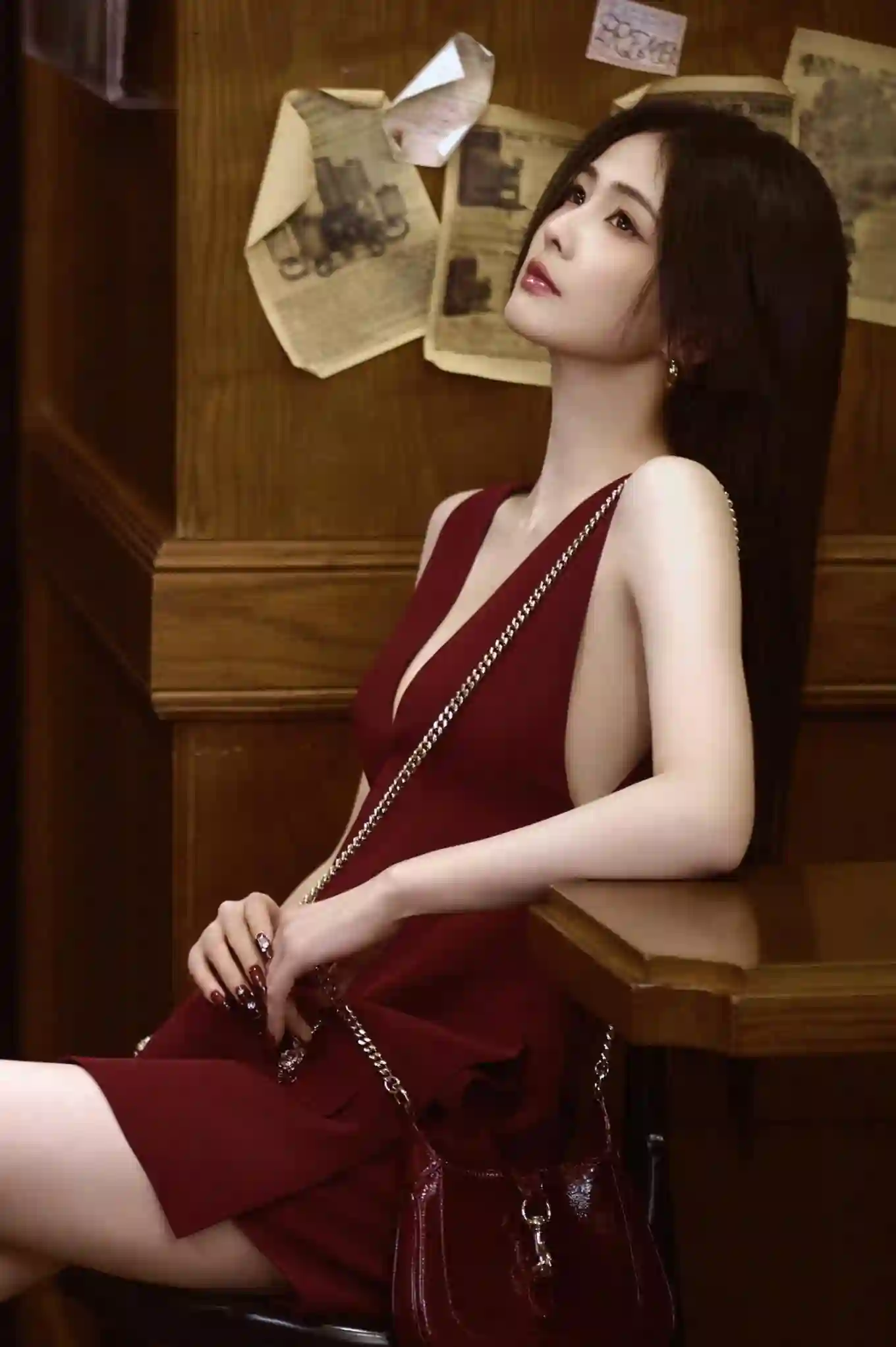 白鹿 美女 长发美女 写真