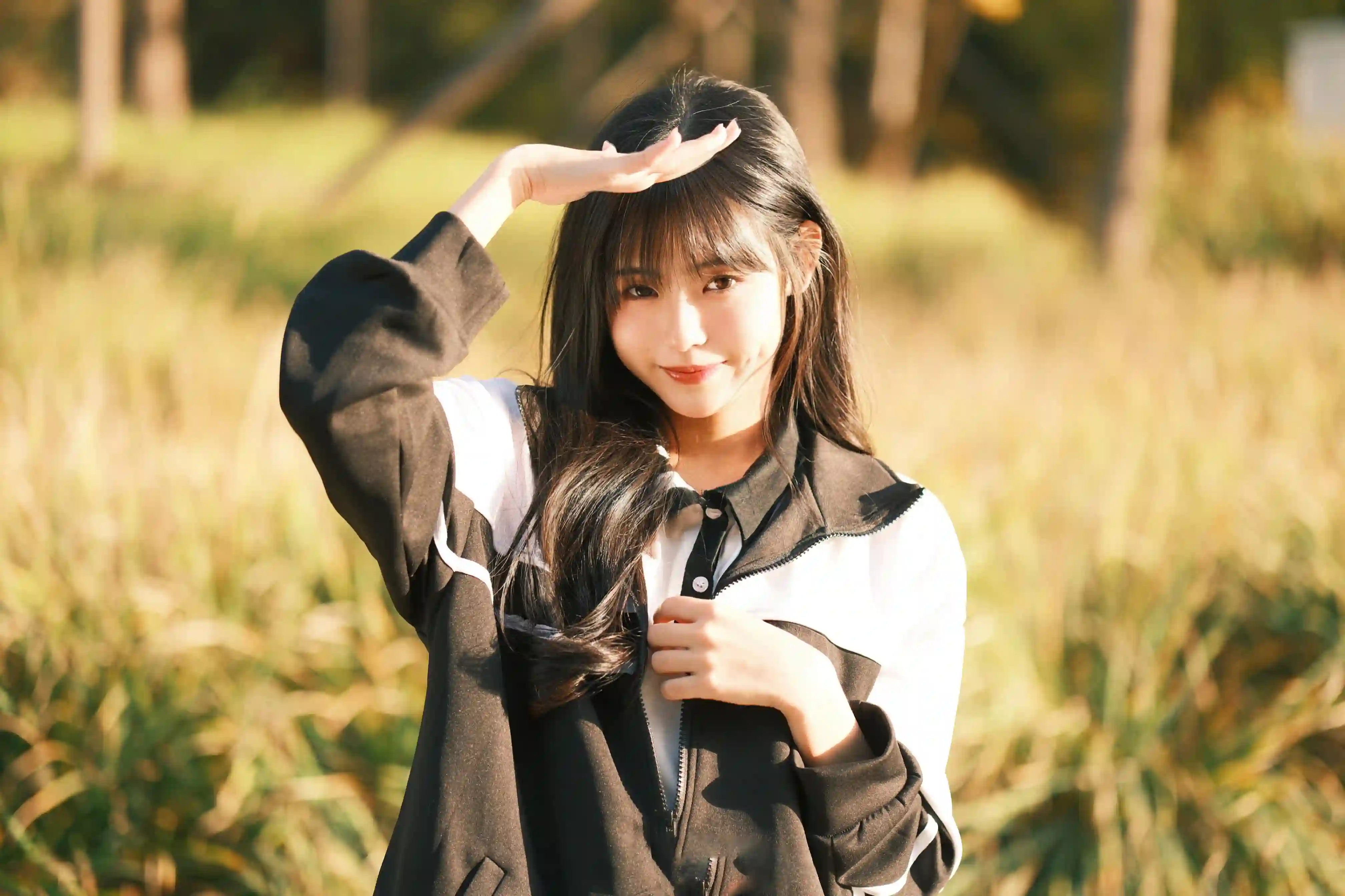 清新 自然 美少女 户外 学院风 2