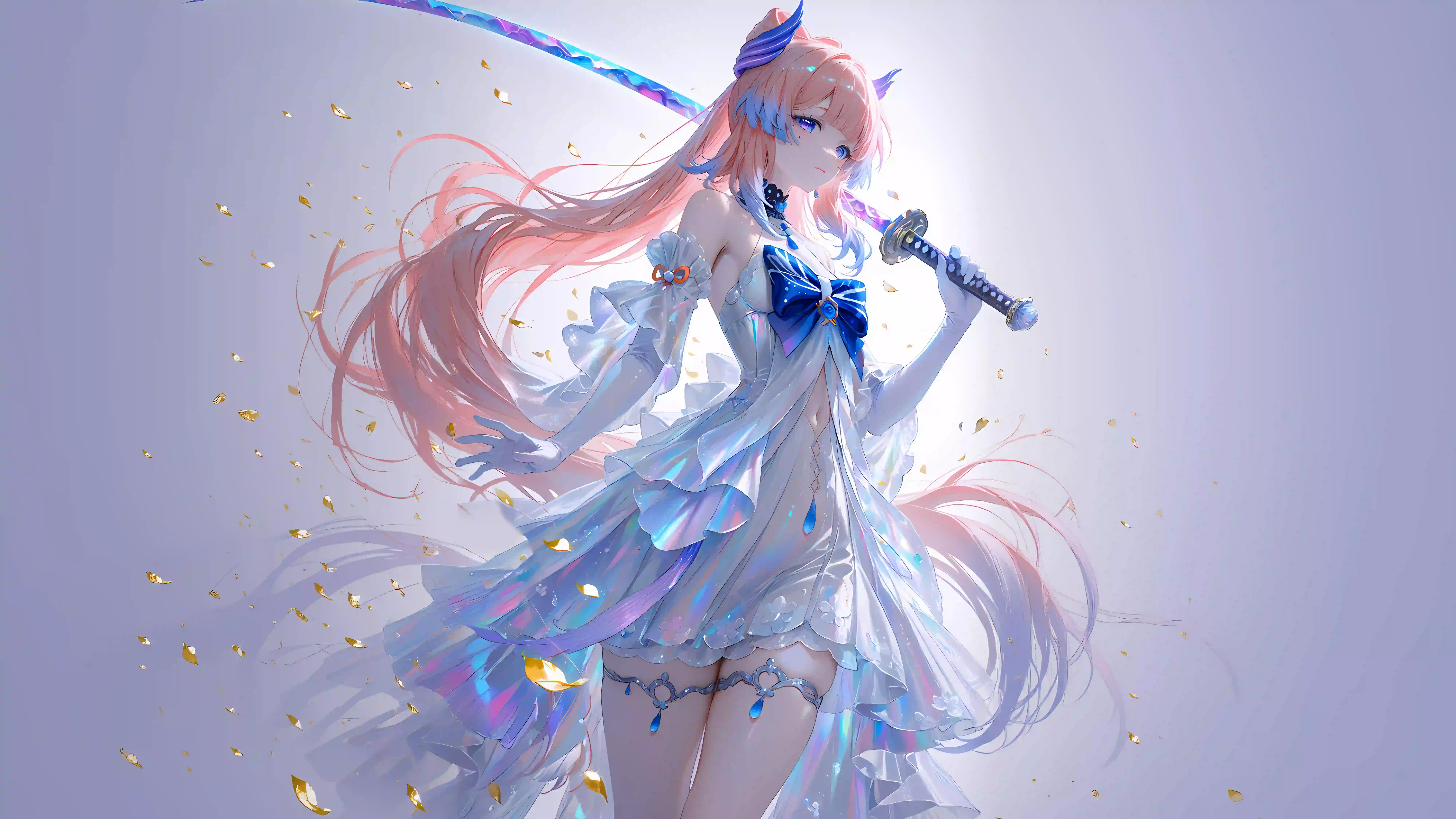 动漫 武士 女武神 动漫女孩 