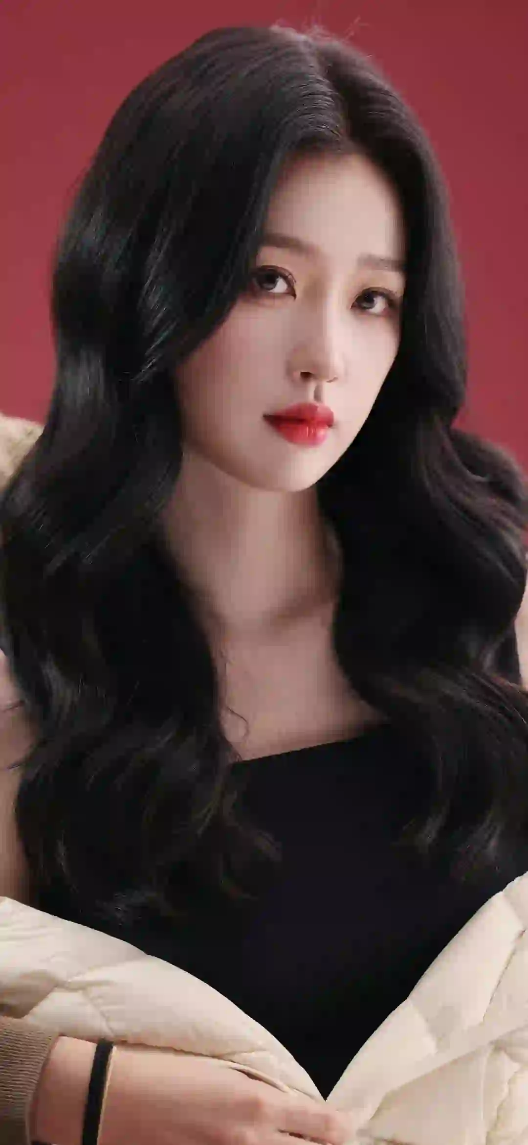 性感烈焰红唇 虞书欣 