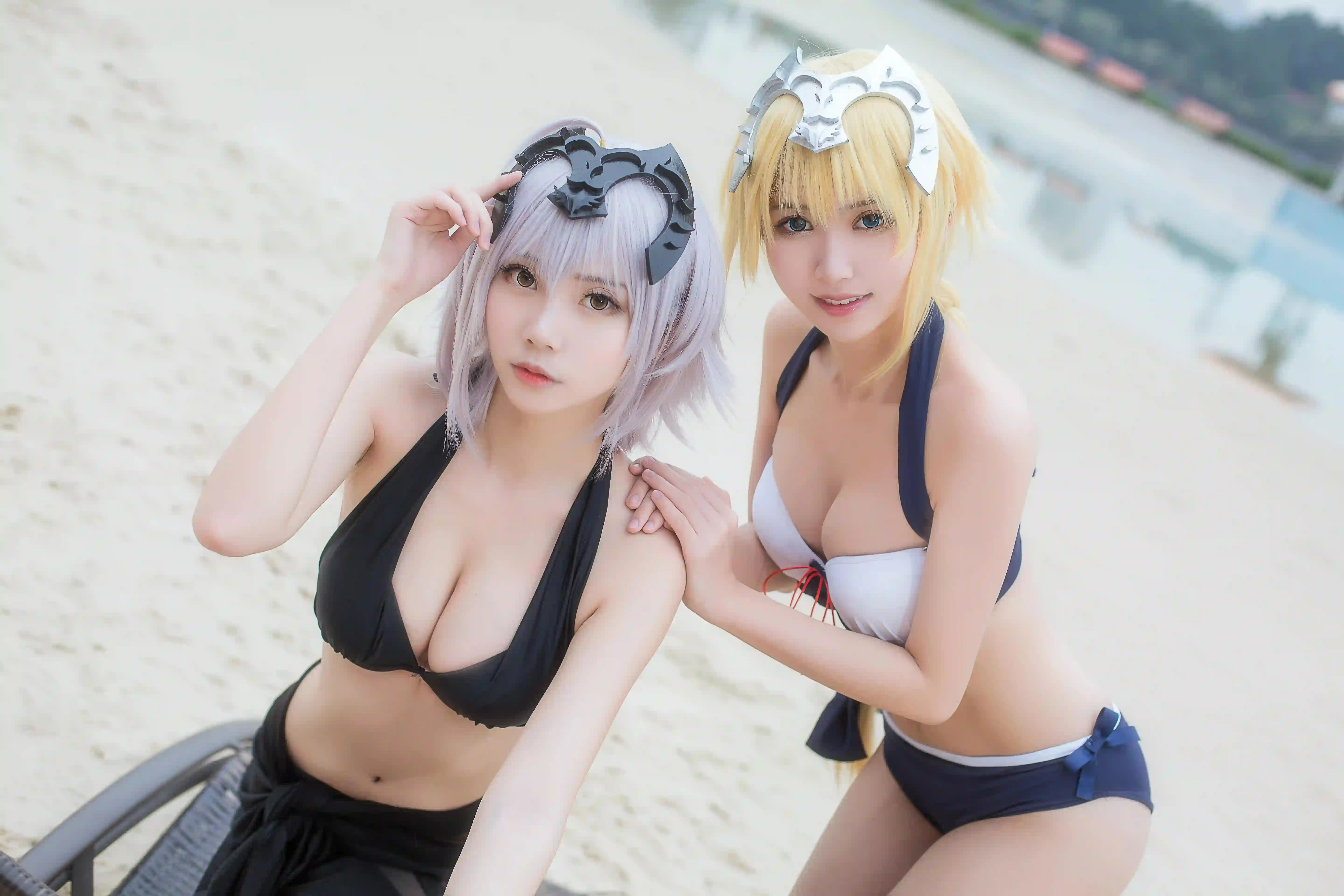 Coser 泳装 长发美女 性感 沙滩 泳池 泳衣 可爱 甜美