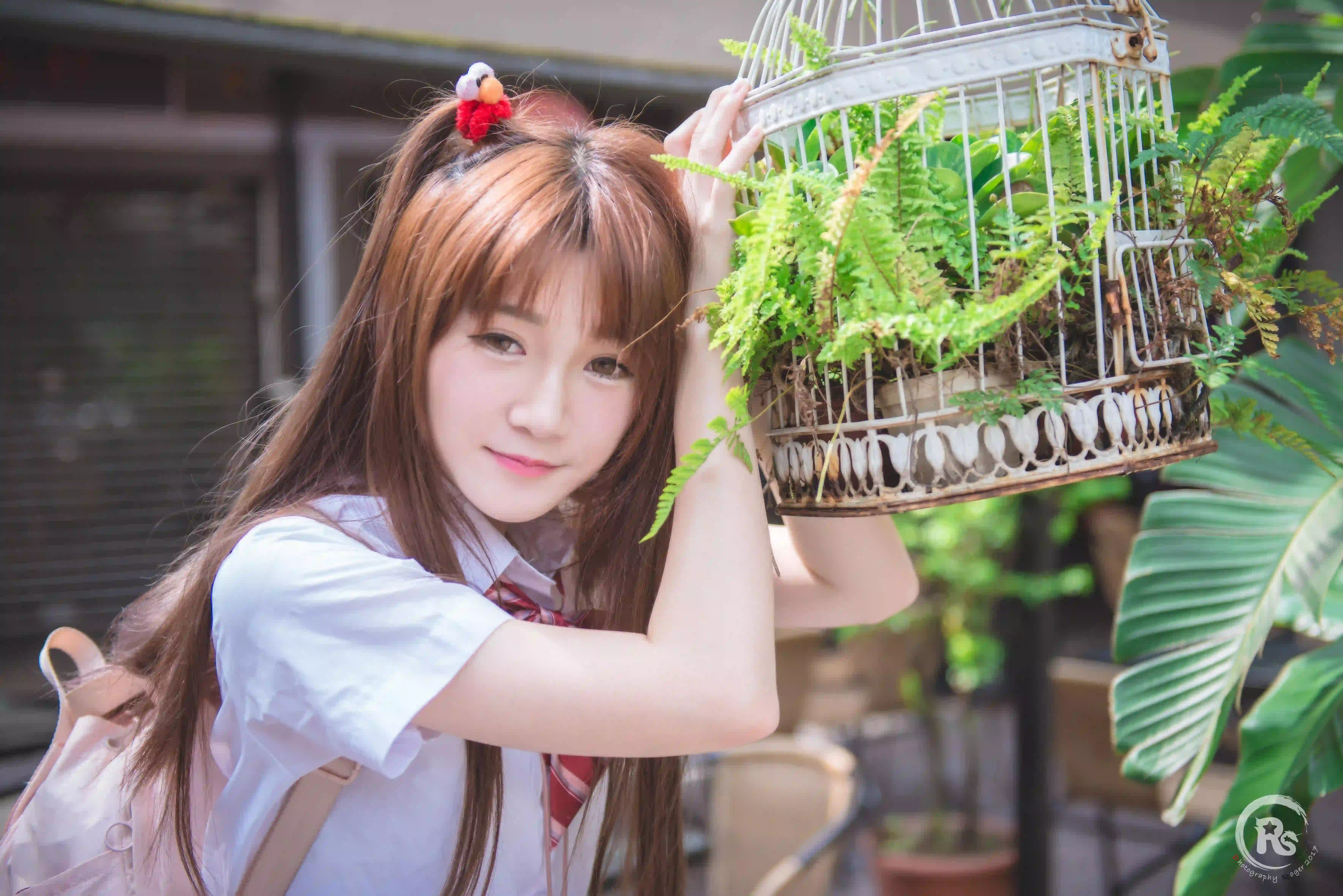 8k 可爱清纯美女 长发女孩 学生装