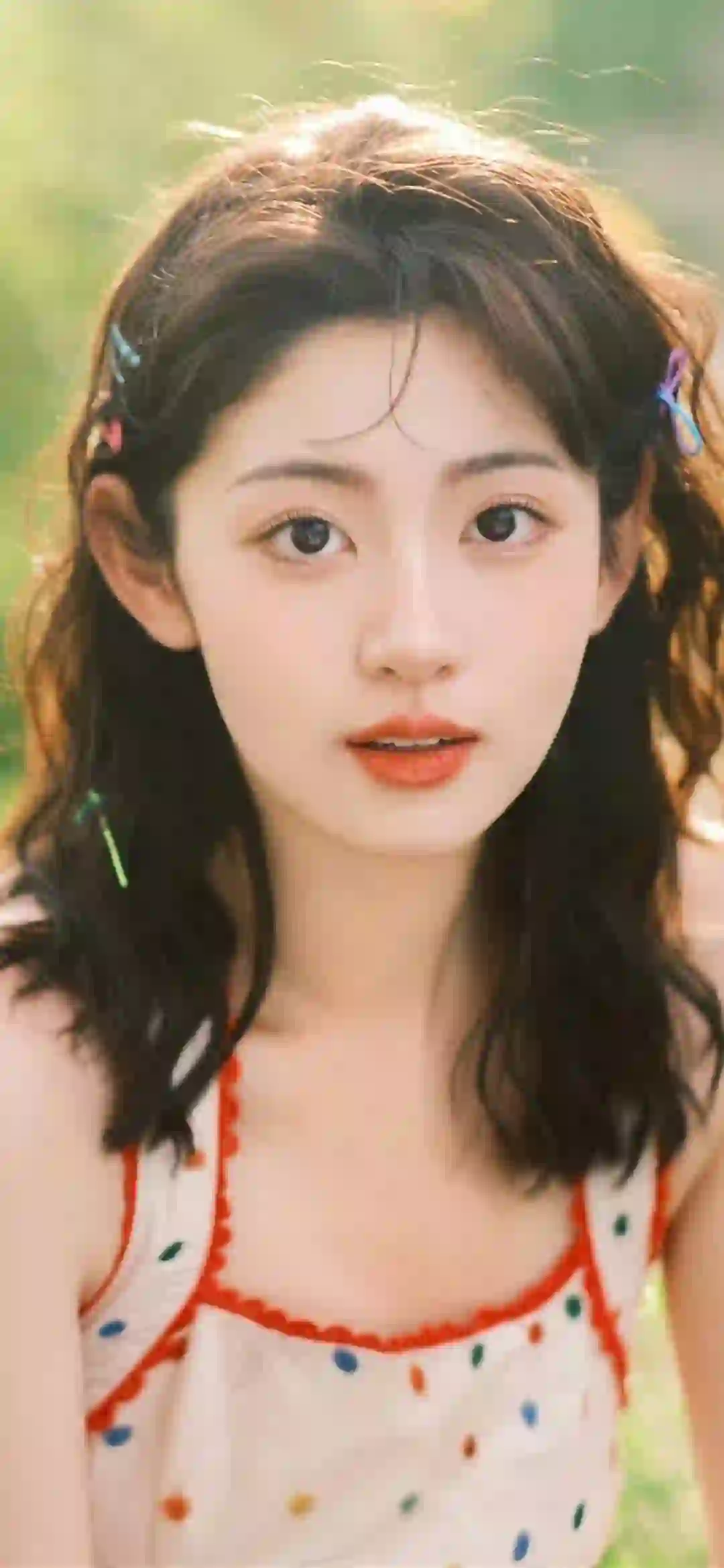 明星 赵晴 长发美女 可爱 甜美系