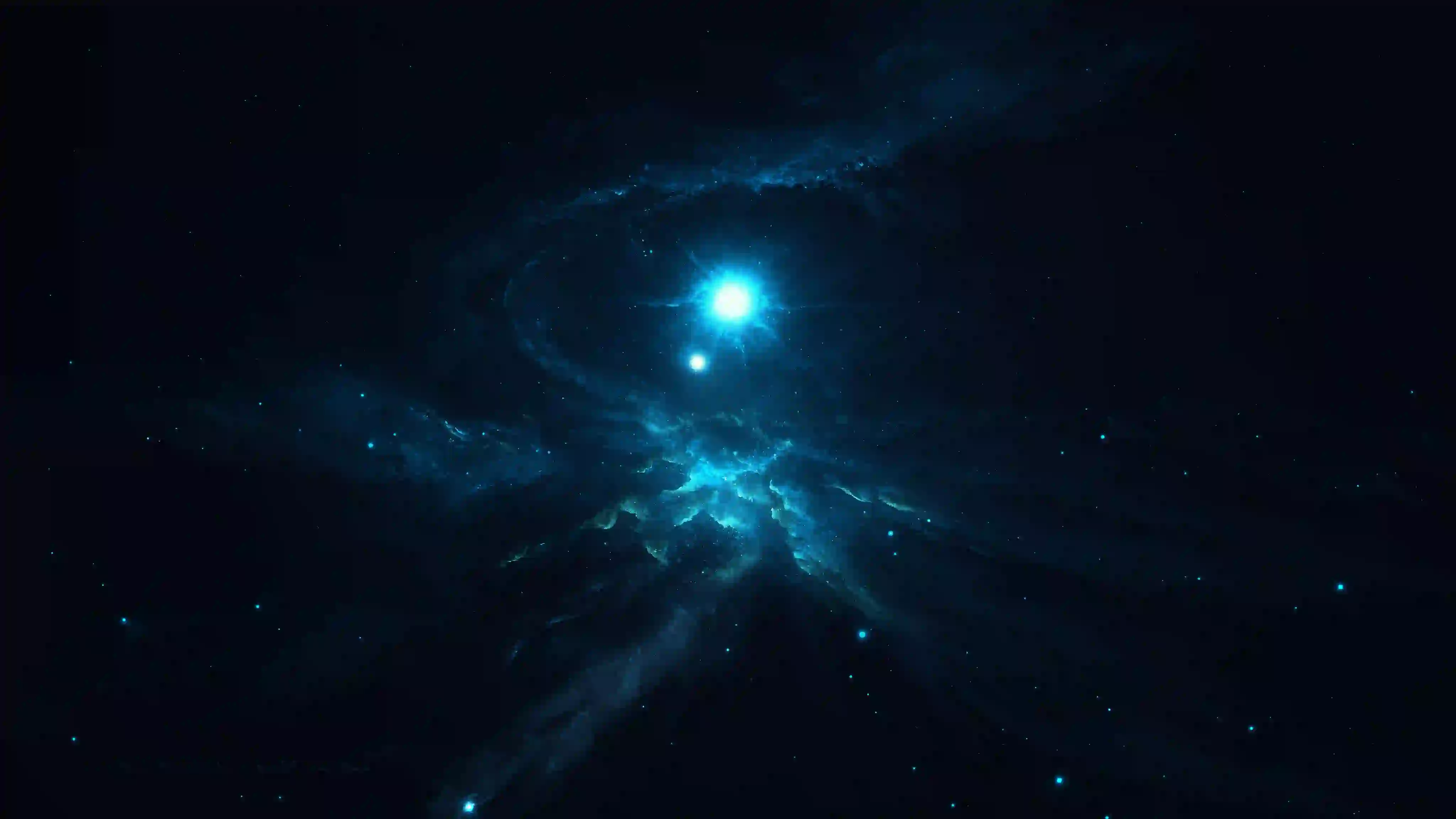 太空 星云 宇宙 空旷 发光星球