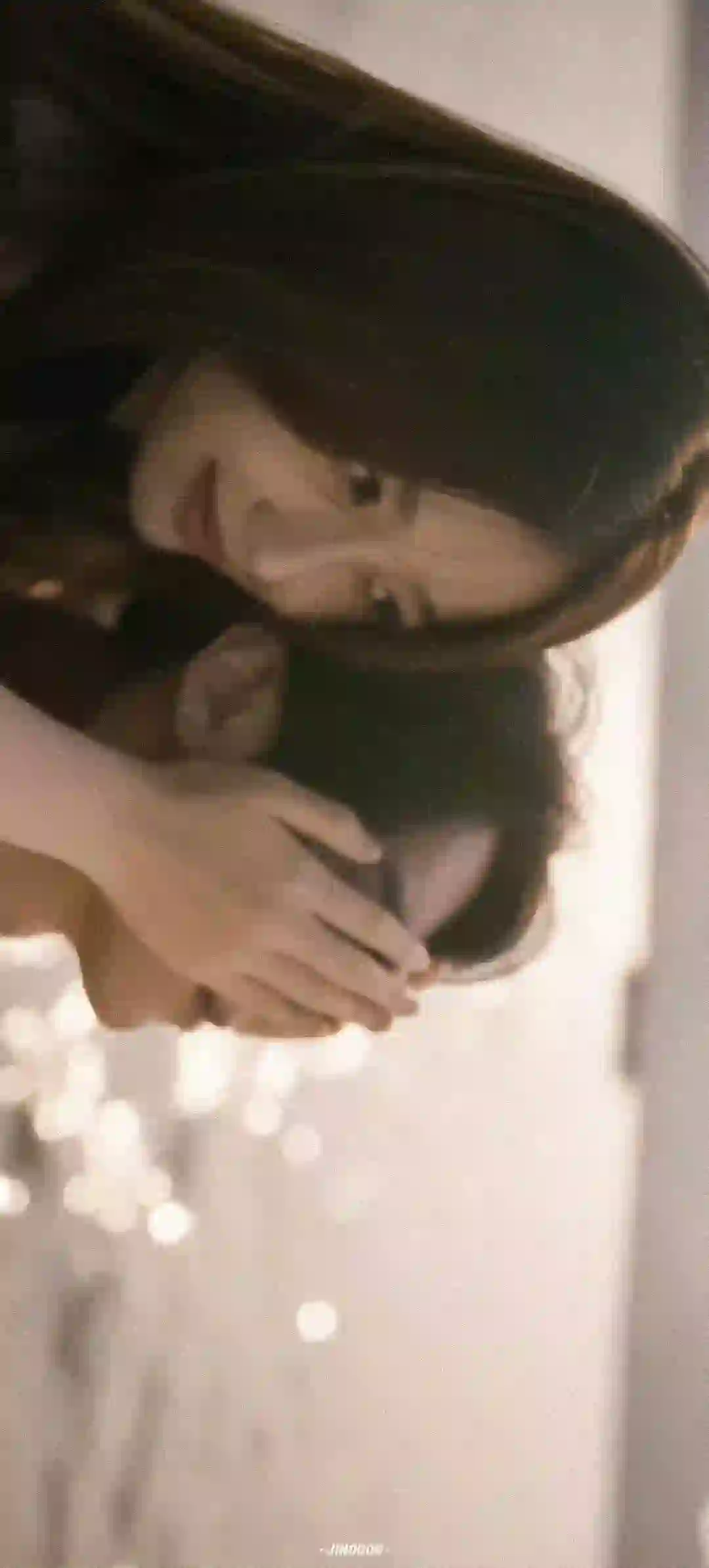 情侣 长发美女 蒙眼 可爱