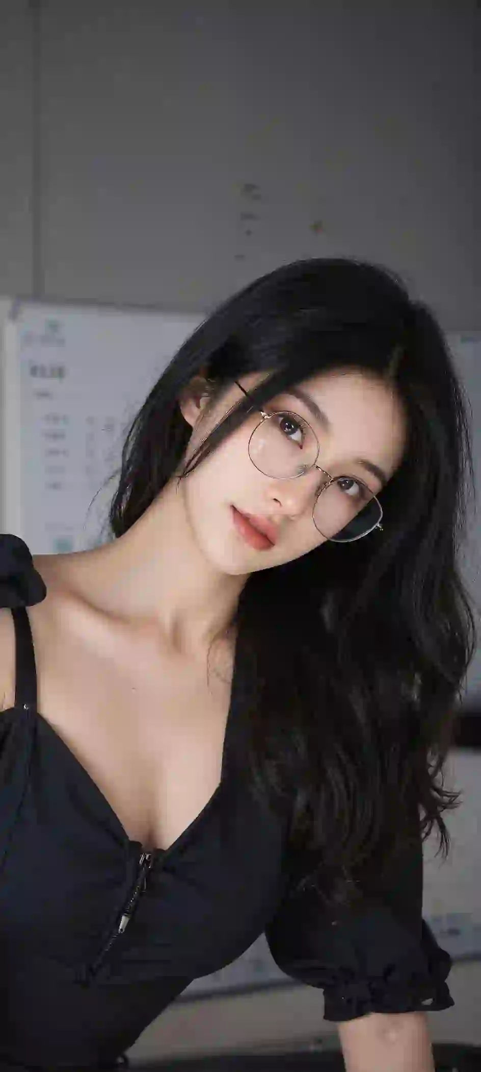 性感美女 眼镜美女 性感