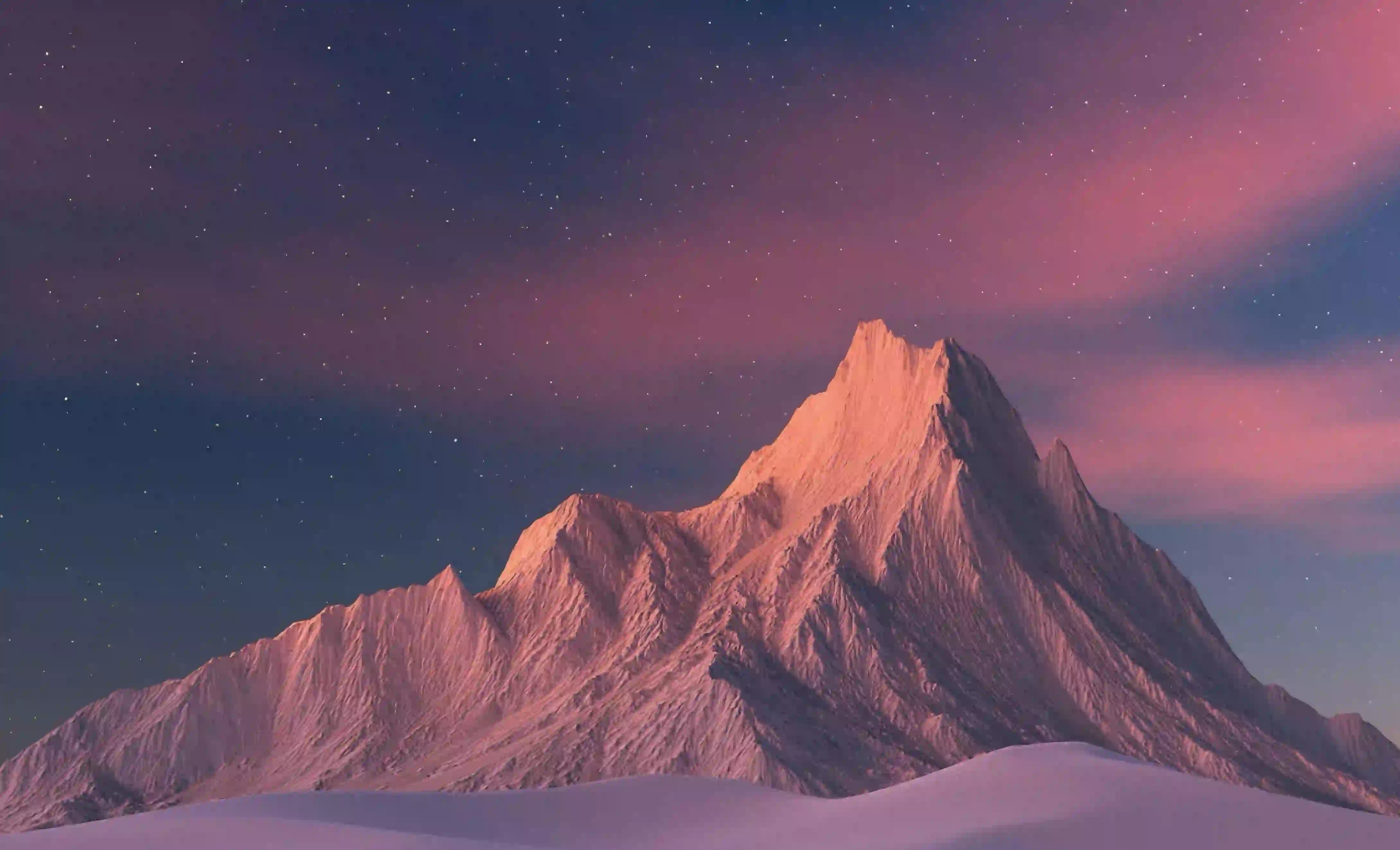 风景 山 云 红色 粉红色