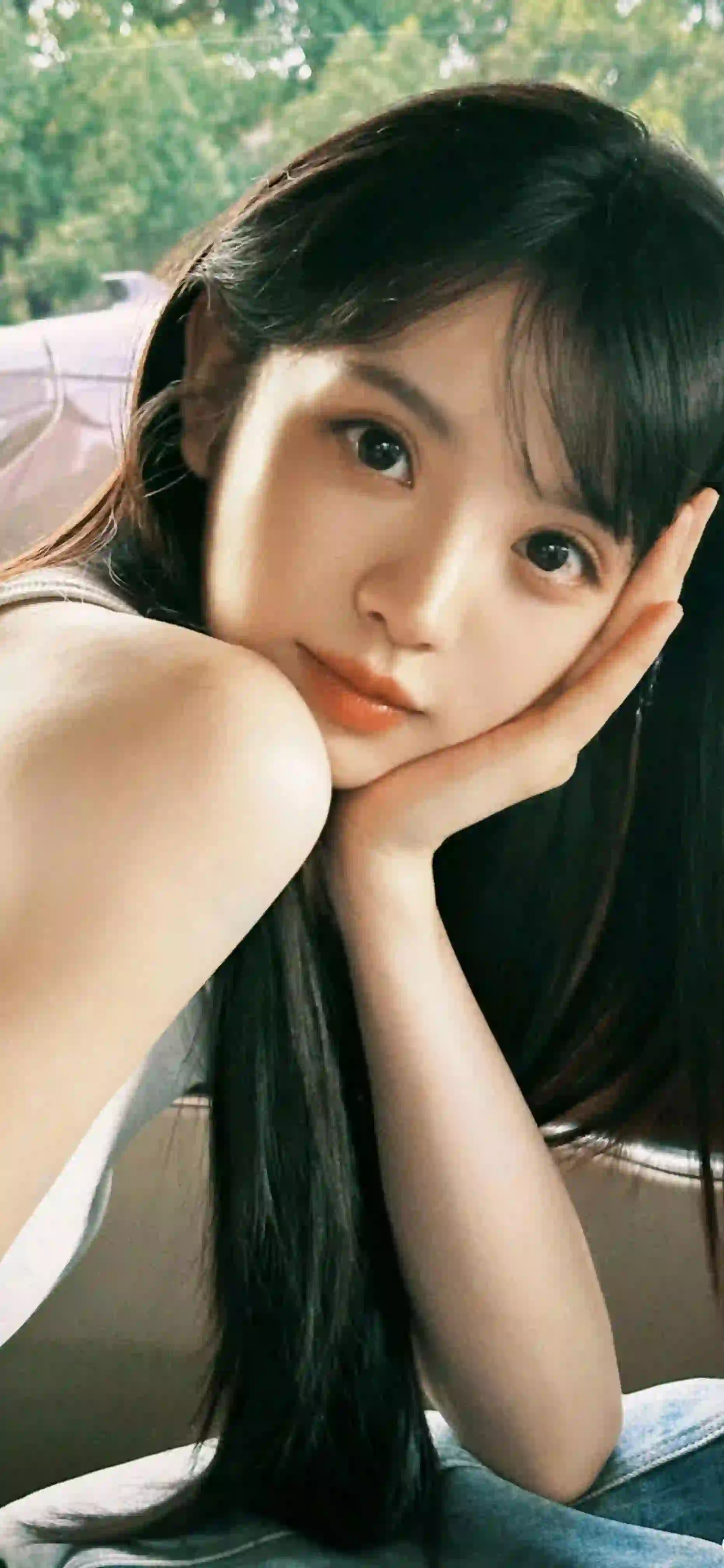 长发清纯美女 田曦薇 微笑 甜美 女神
