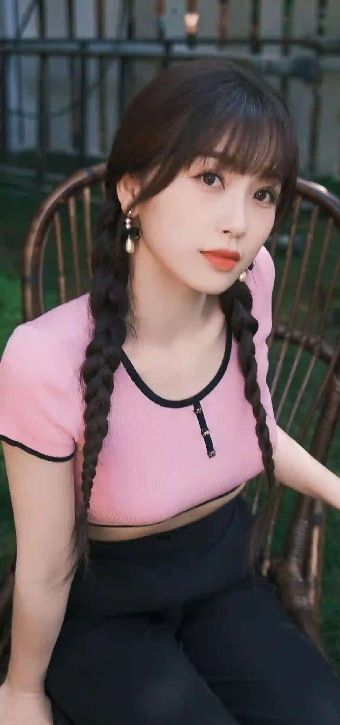 美女明星 可爱美女 虞书欣 双马尾女孩