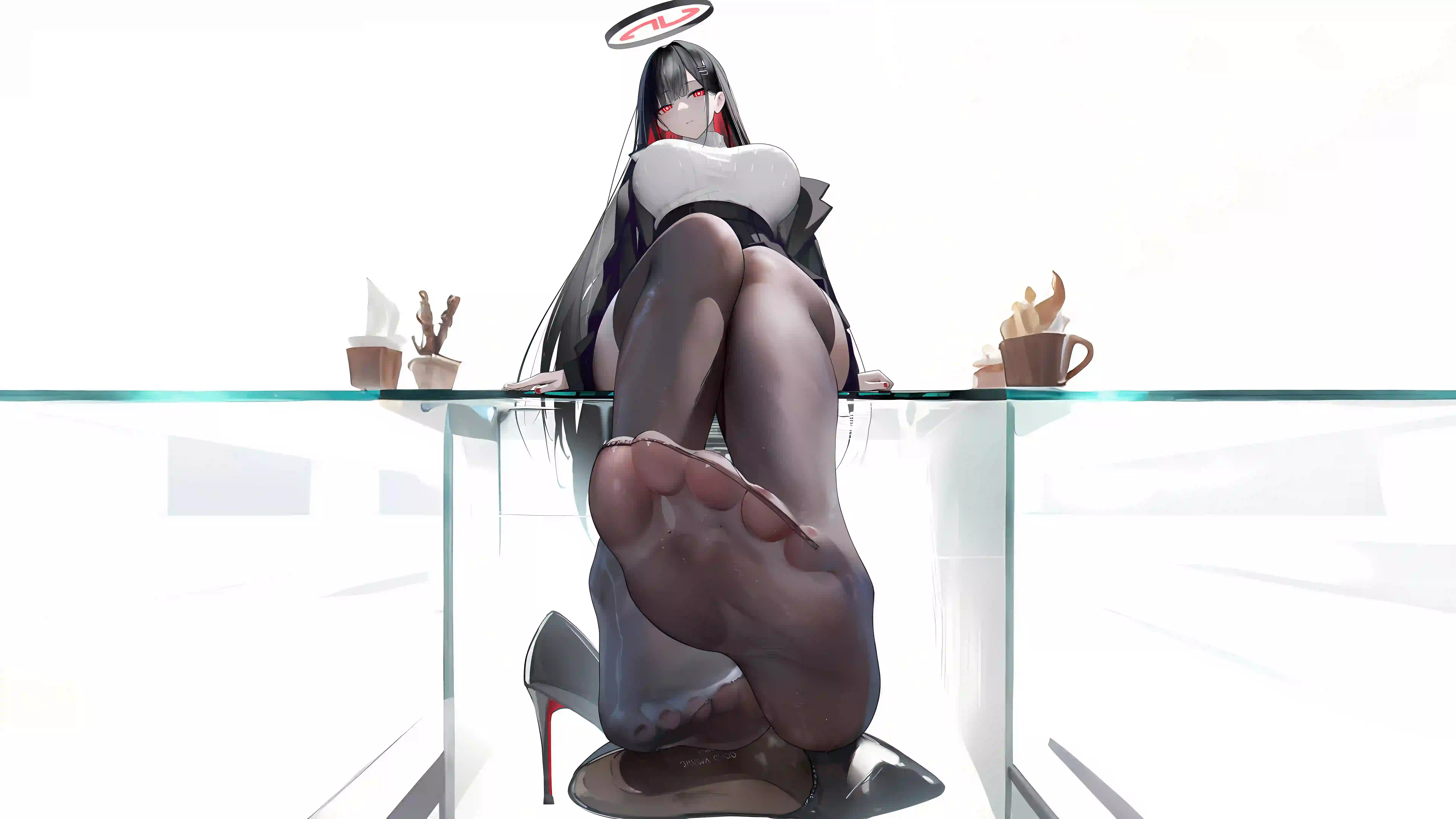 动漫女孩 二次元 丝袜美腿
