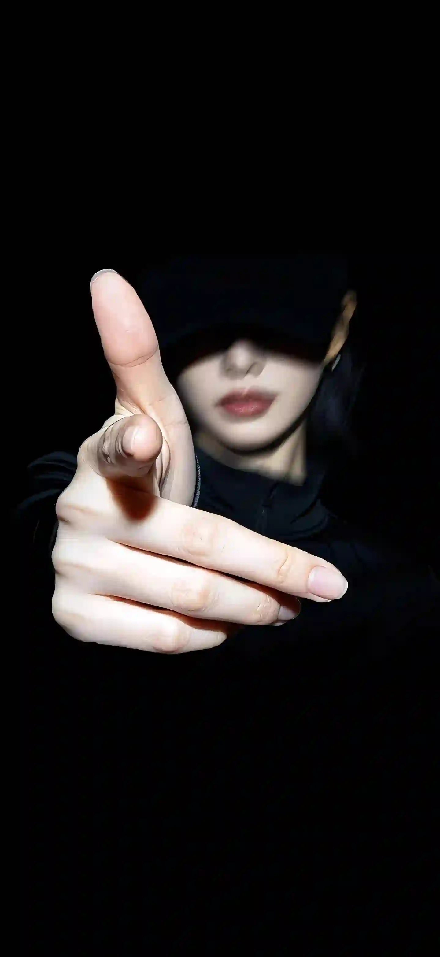 黑暗 光影 人物手势 神秘 人像摄影