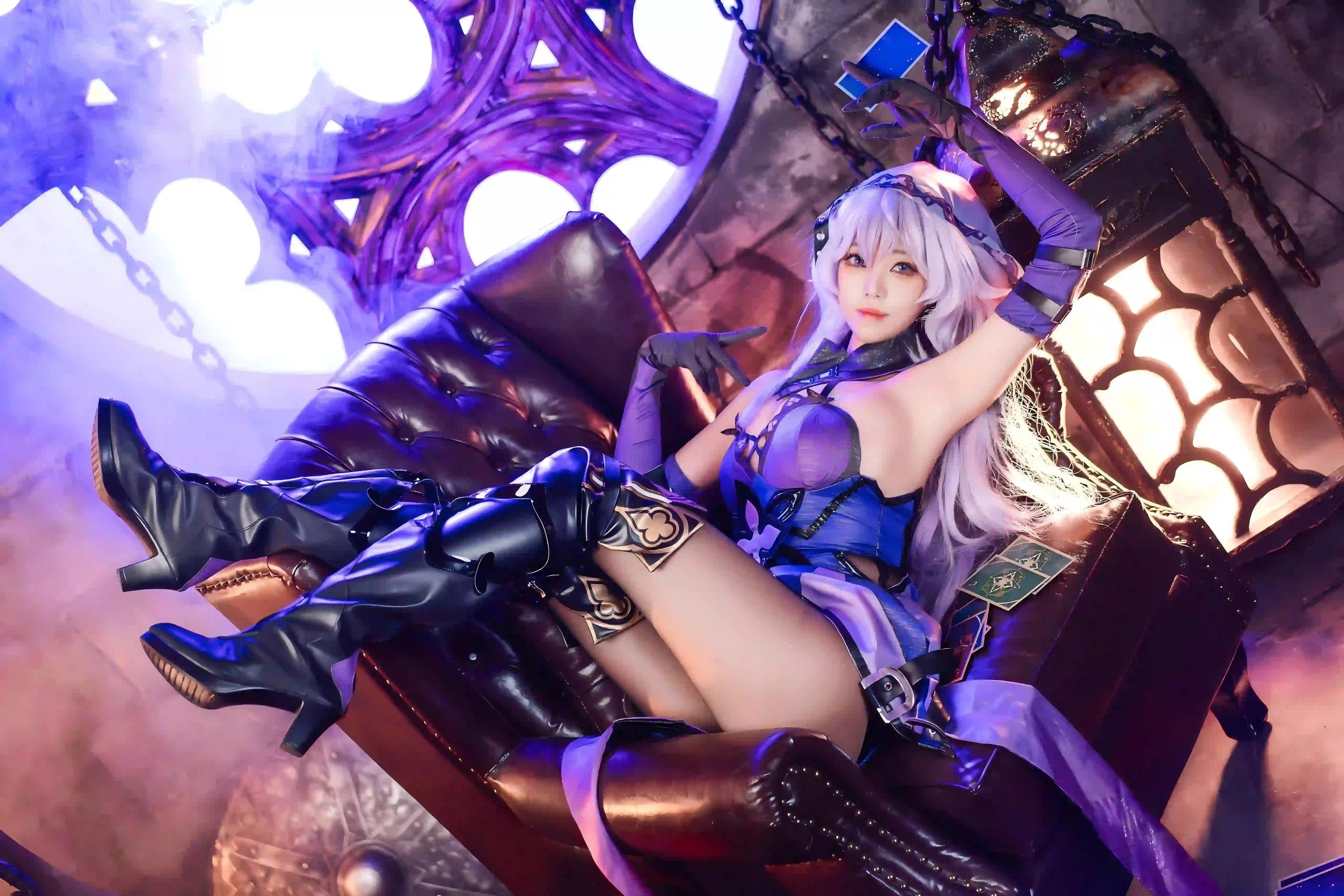 魔法 崩坏星穹铁道 cos 游戏角色 黑色丝袜