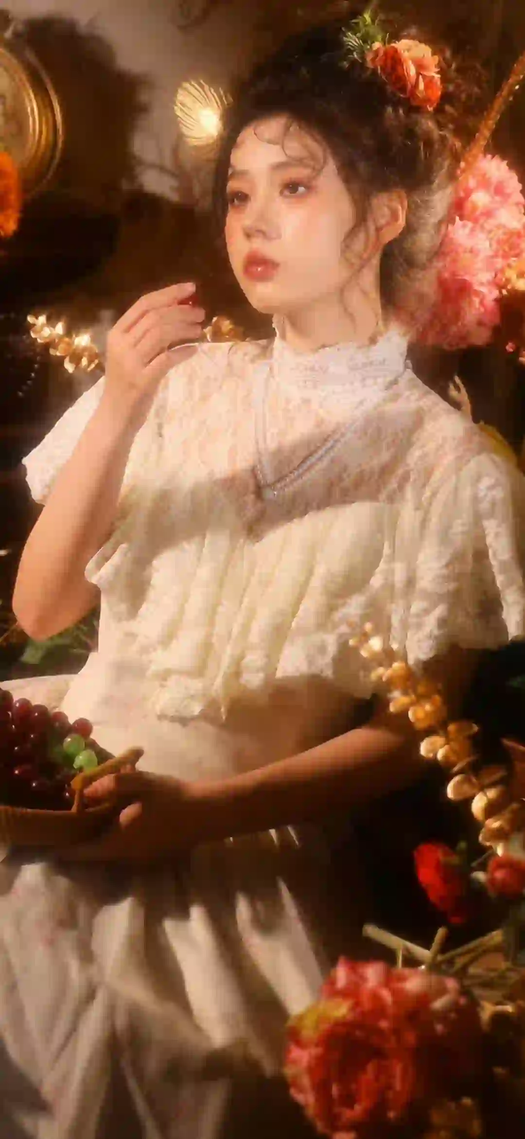 美女 长发美女 白色裙子 清纯 纯欲