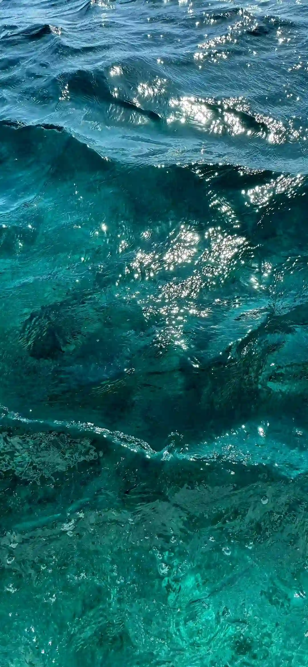 海浪 海水 波光粼粼 碧蓝海洋 自然风景