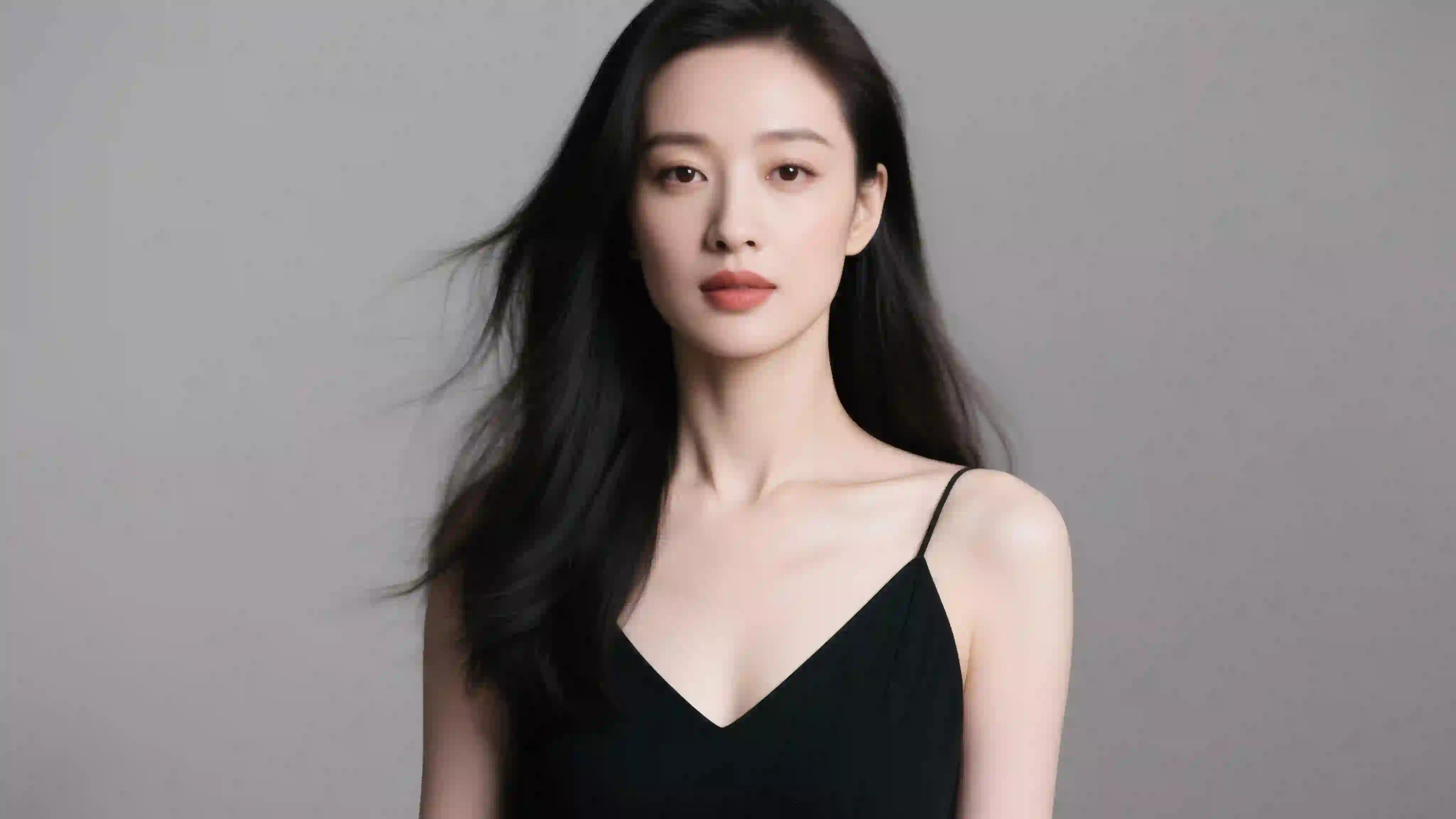 倪妮 长发美女 写真 吊带美女