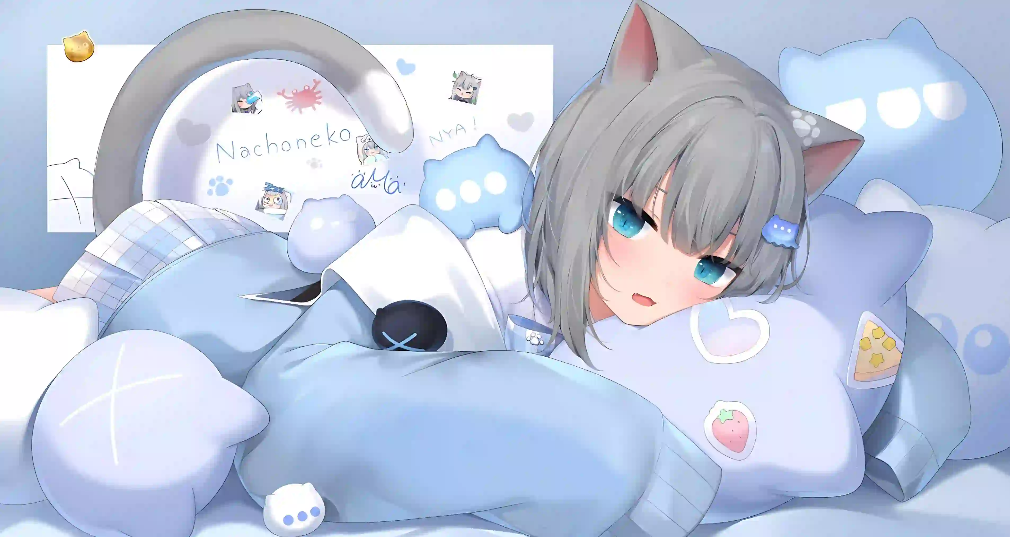 二次元女孩 动漫女孩 猫羽雫 可爱猫耳女孩