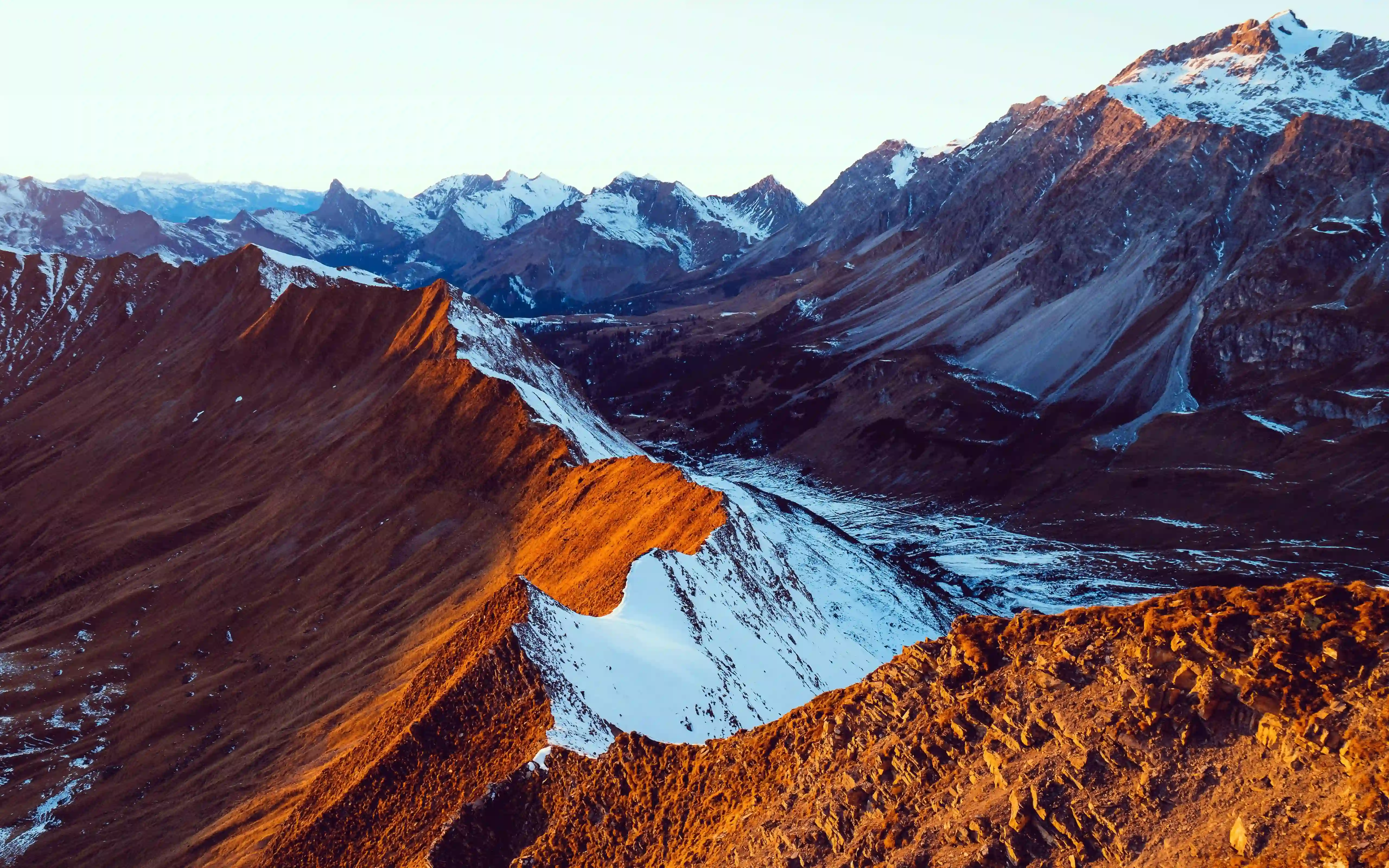 席尔山 瑞士 雪山 山峰 山谷 