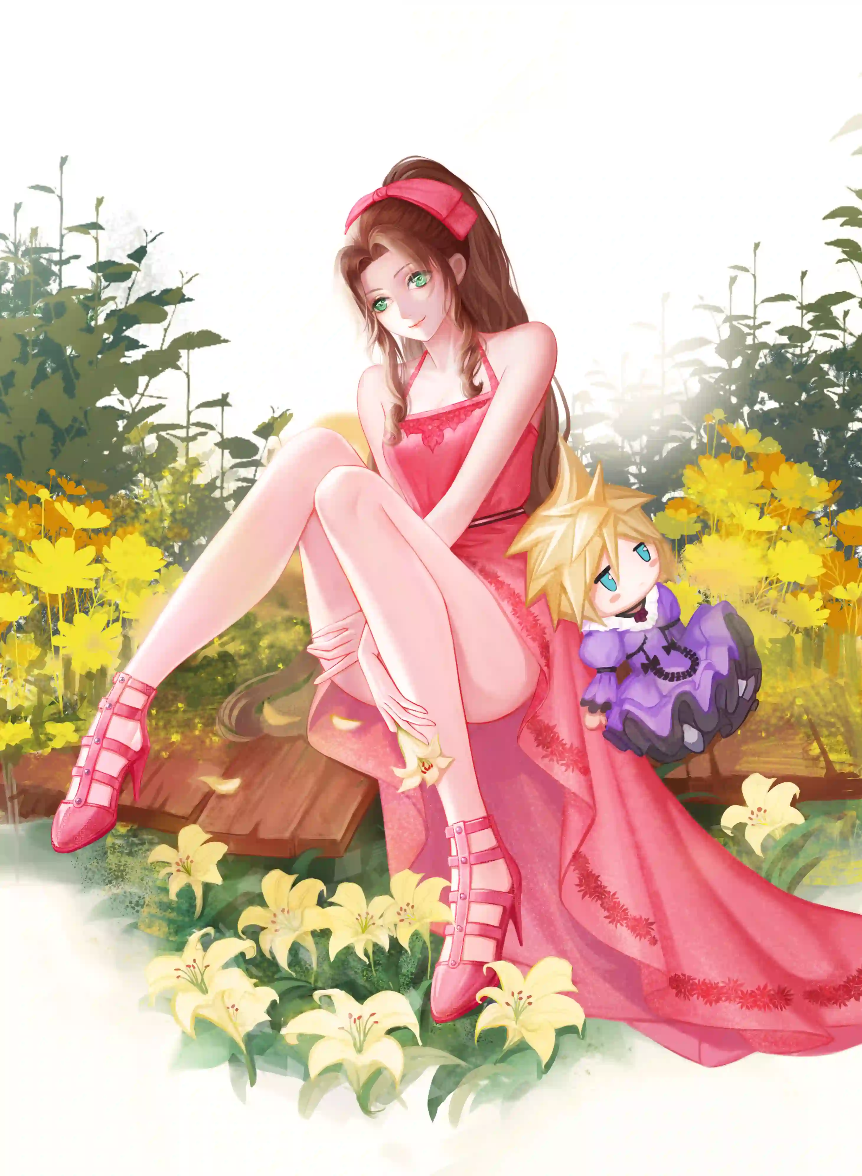 长裙美女 长腿美女 可爱女孩 艾丽丝 游戏 最终幻想