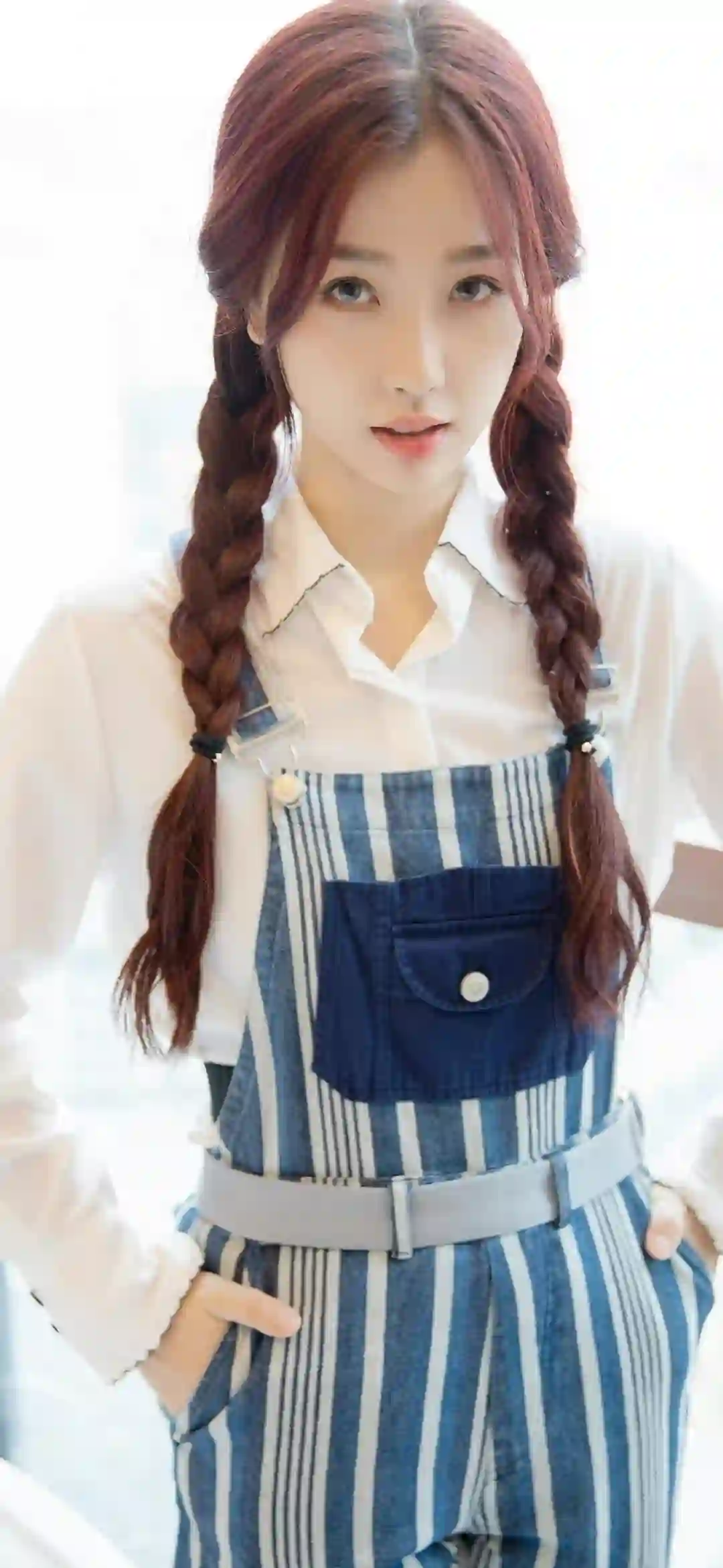 美女明星 可爱美女 虞书欣 双马尾女孩 微笑 甜美