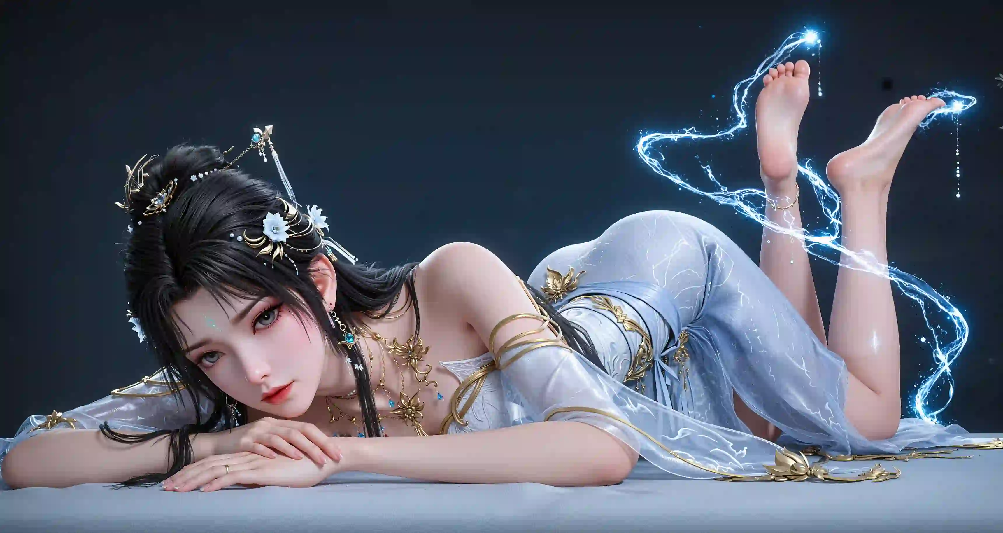 动漫角色 二次元角色 长腿美女 完美世界 清漪