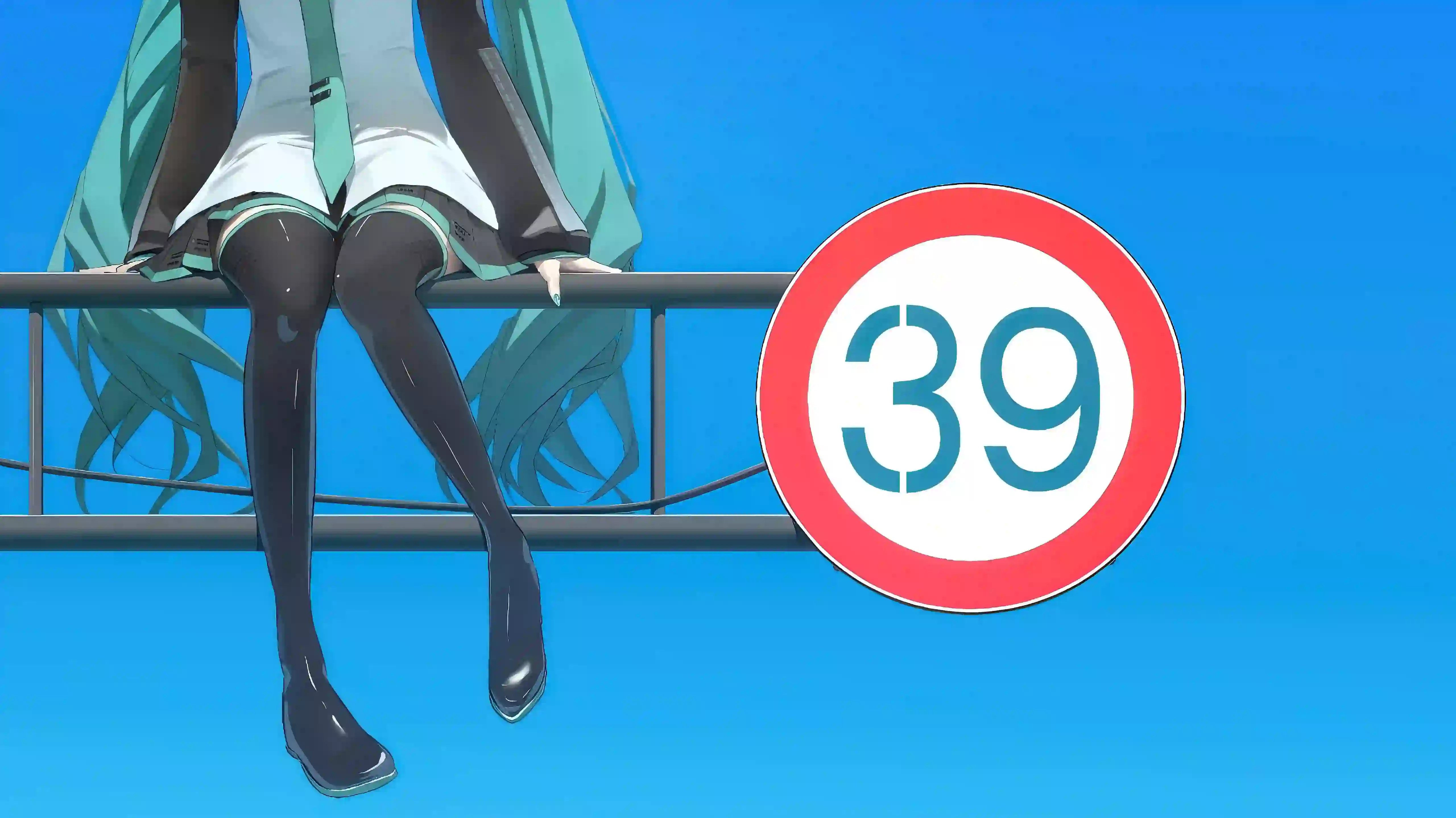 初音未来 动漫角色 二次元 蓝色头发 39