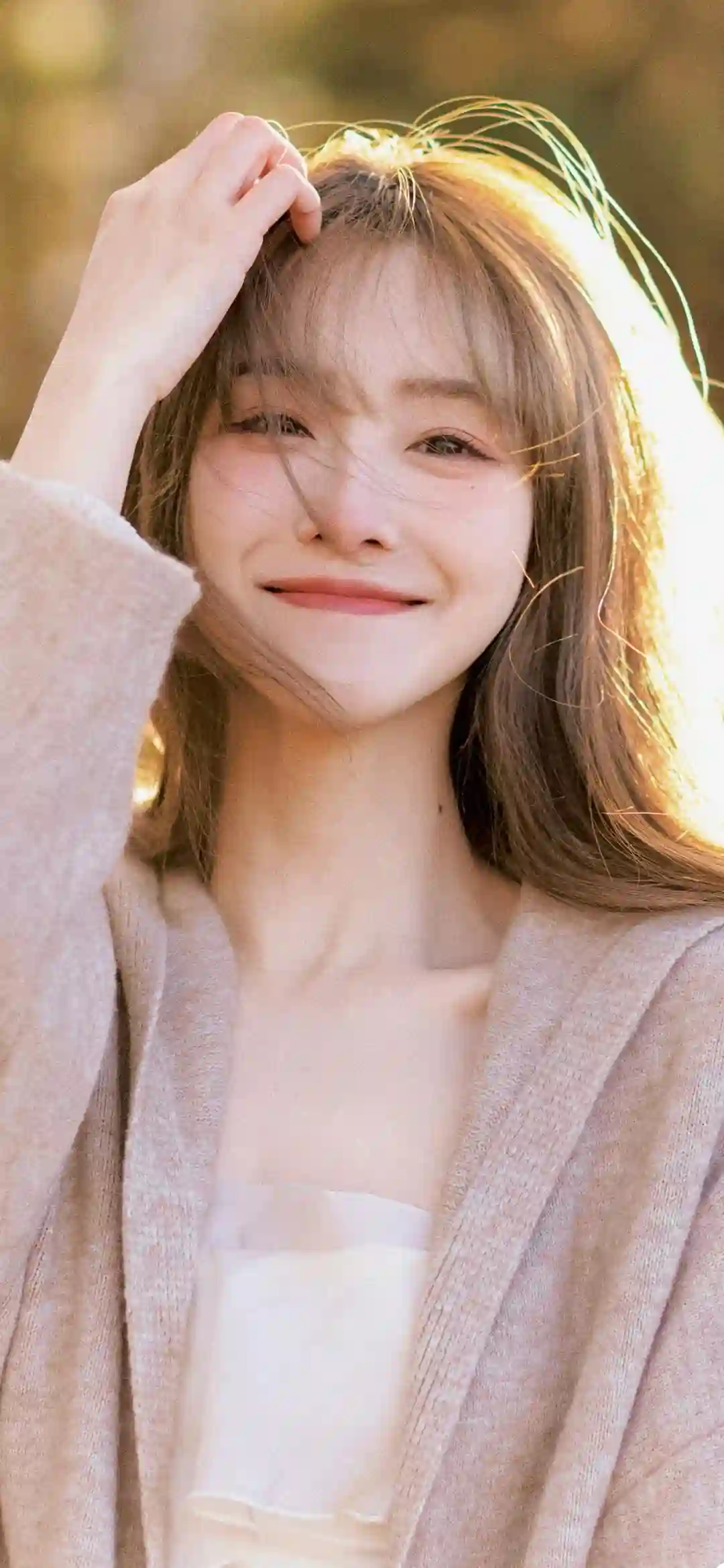微笑 可爱清纯女孩 阳光 