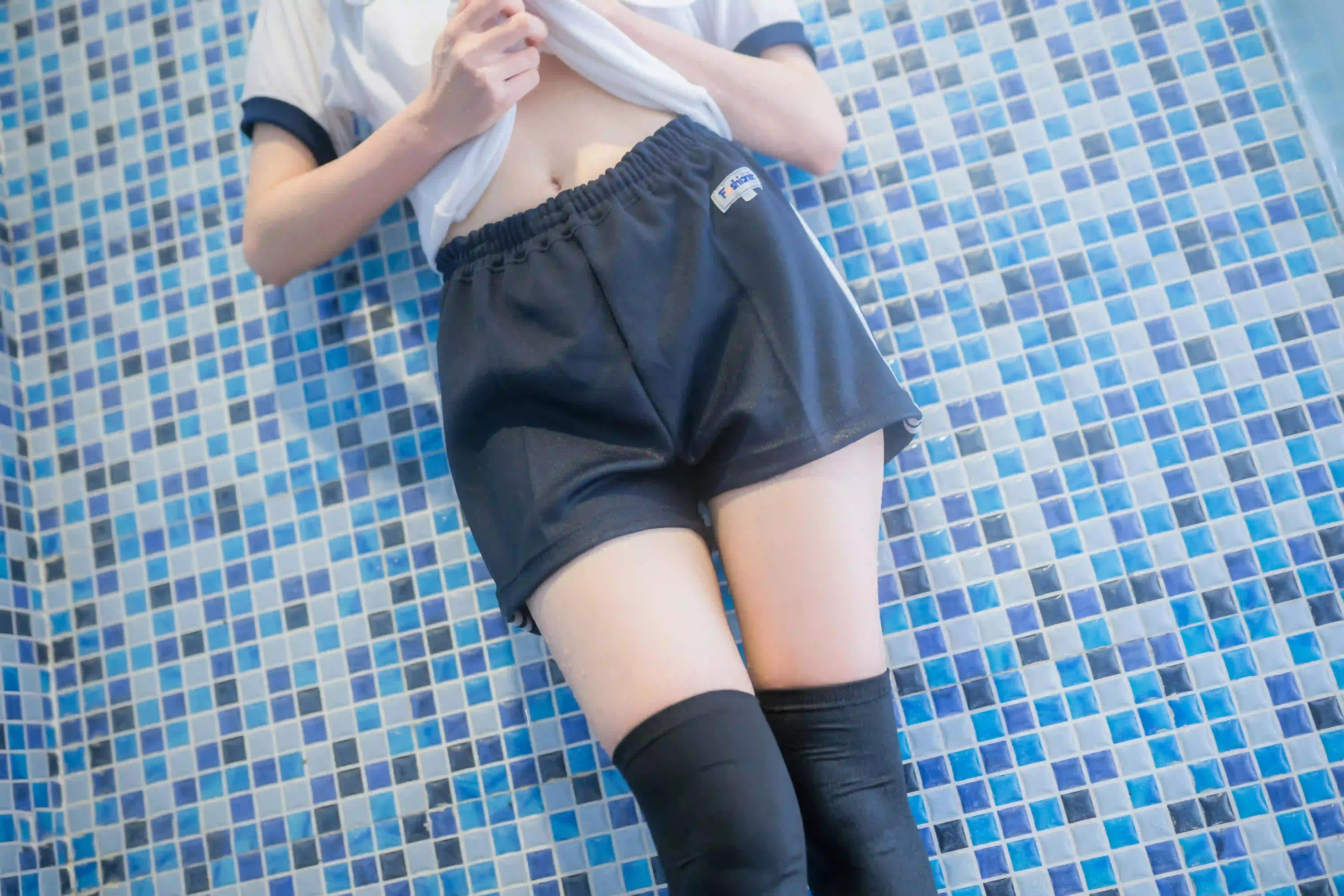 体操服 长发美女 性感美女 丝袜 黑丝 黑色丝袜