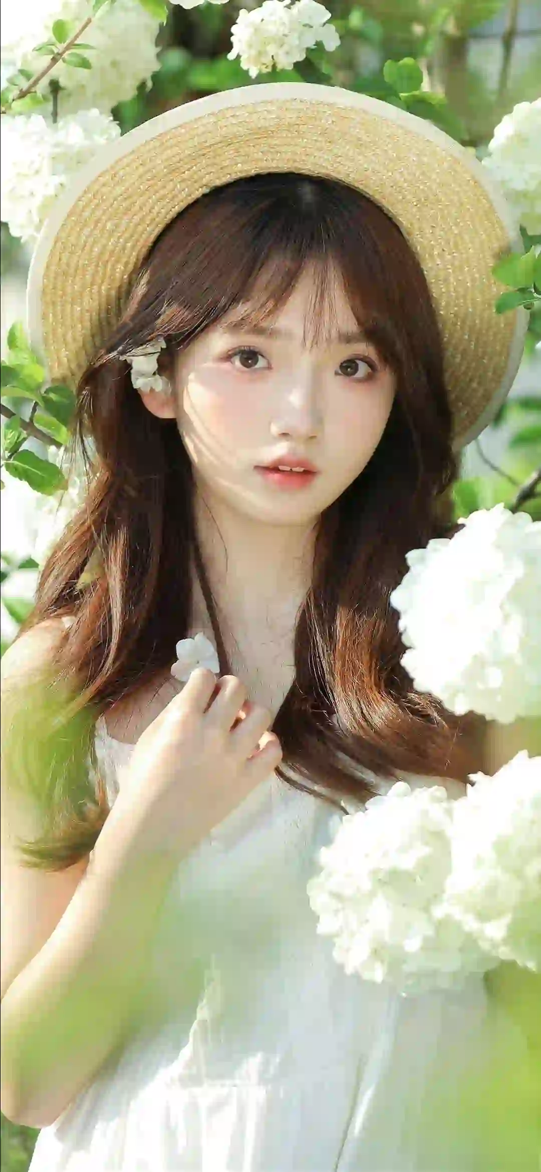 可爱 小清新 花 清纯女孩