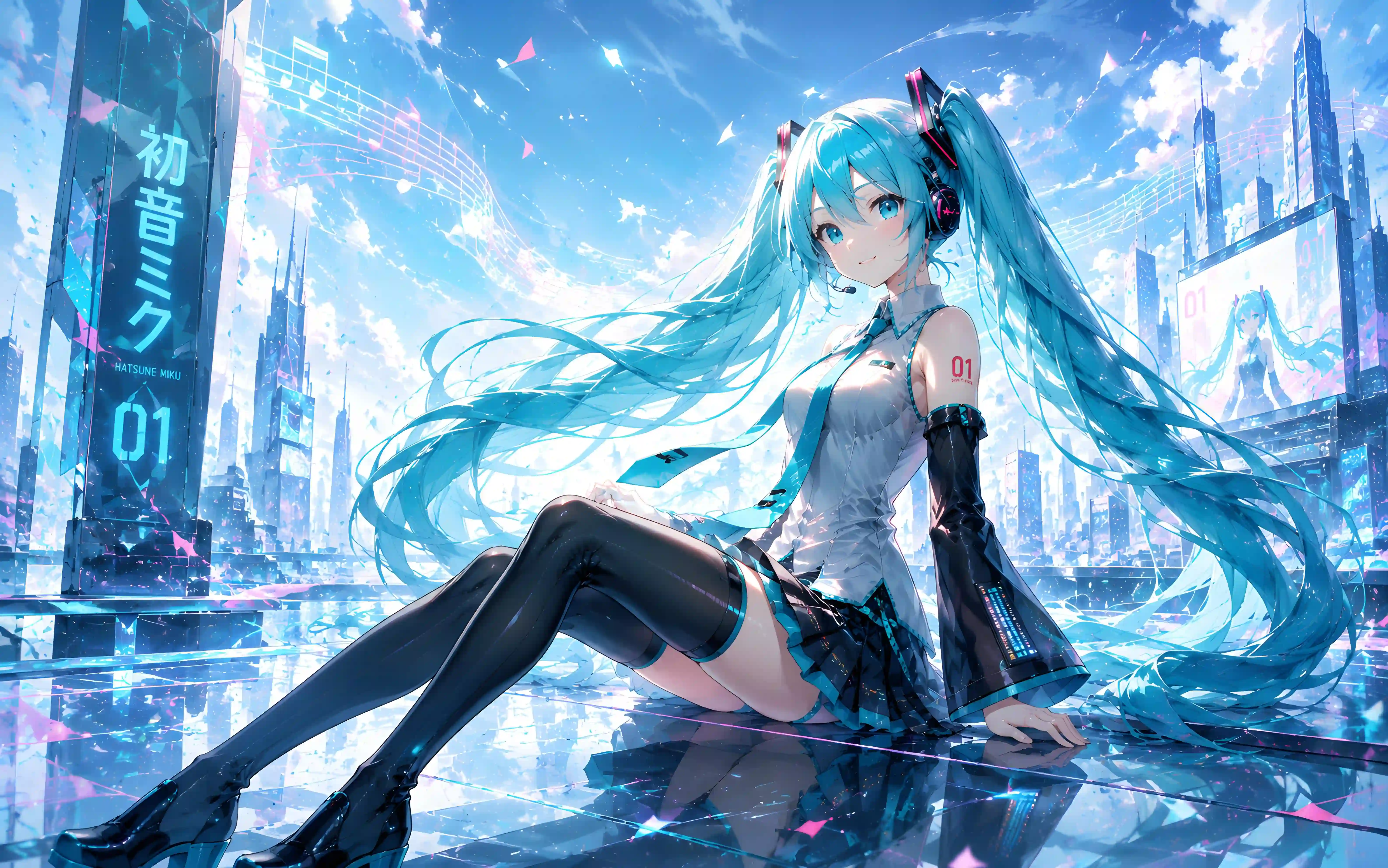 动漫 二次元 初音未来 双马尾 01 
