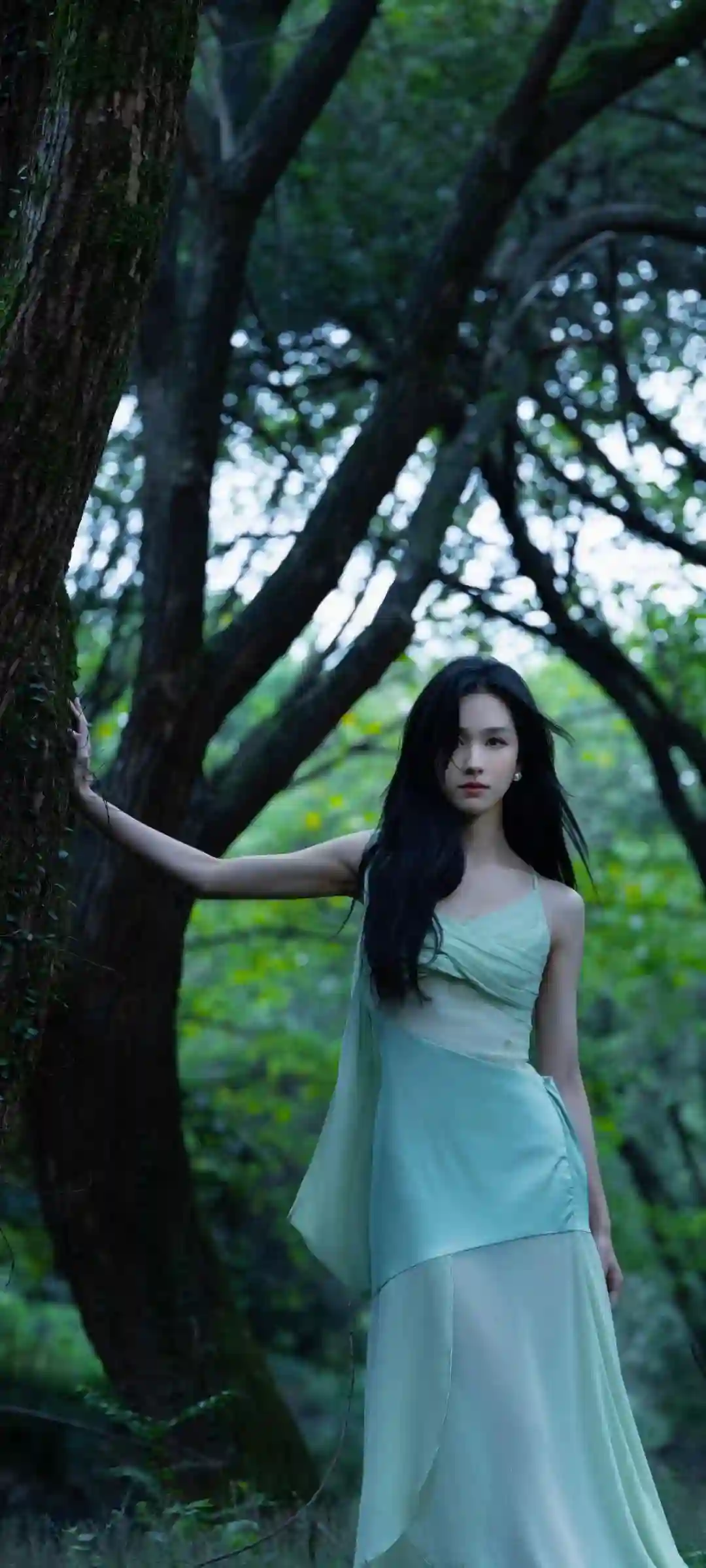 美女 长发美女 森里写真 美女 明星 长裙美女 陈都灵