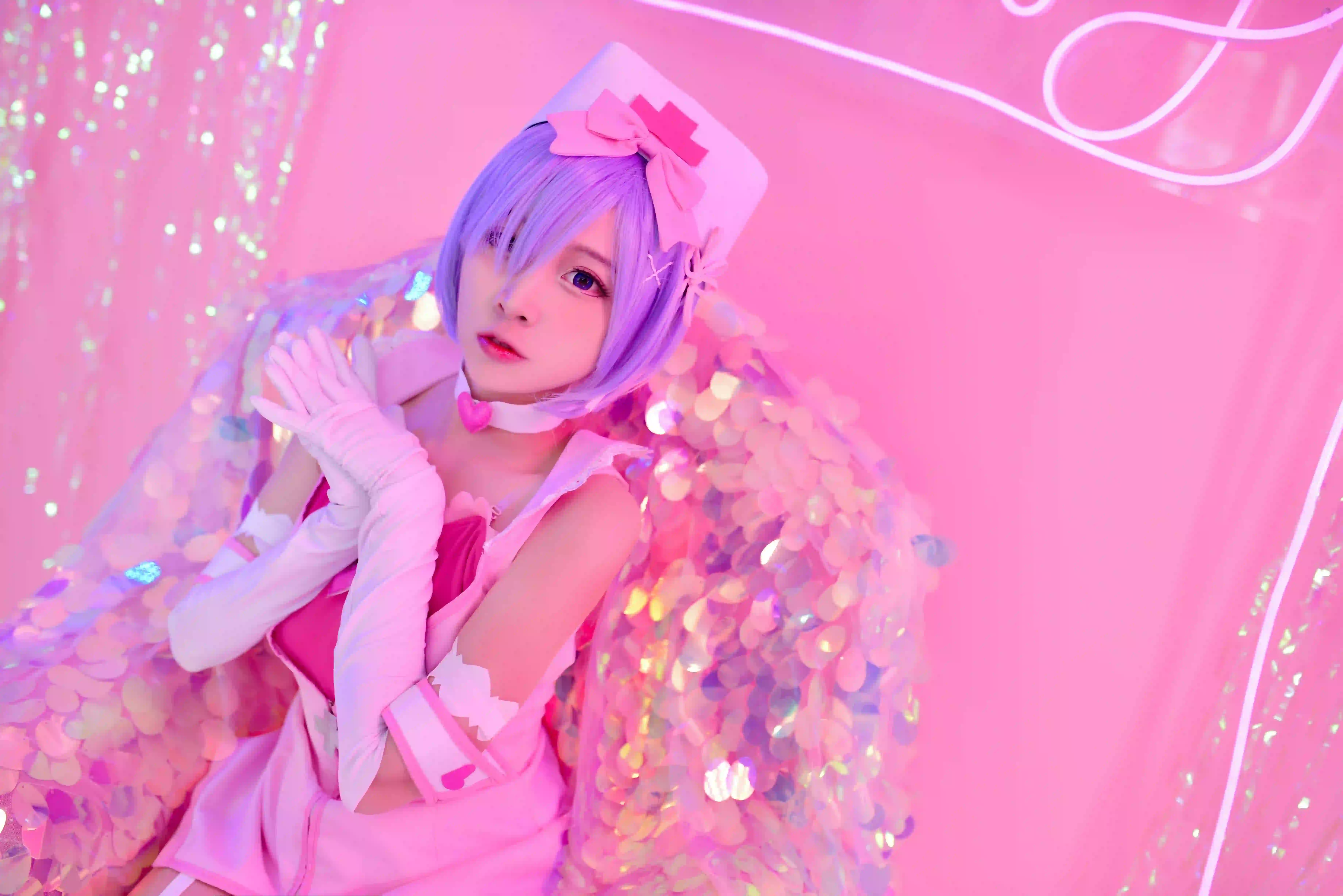 coser 粉红色氛围 居家 亮片