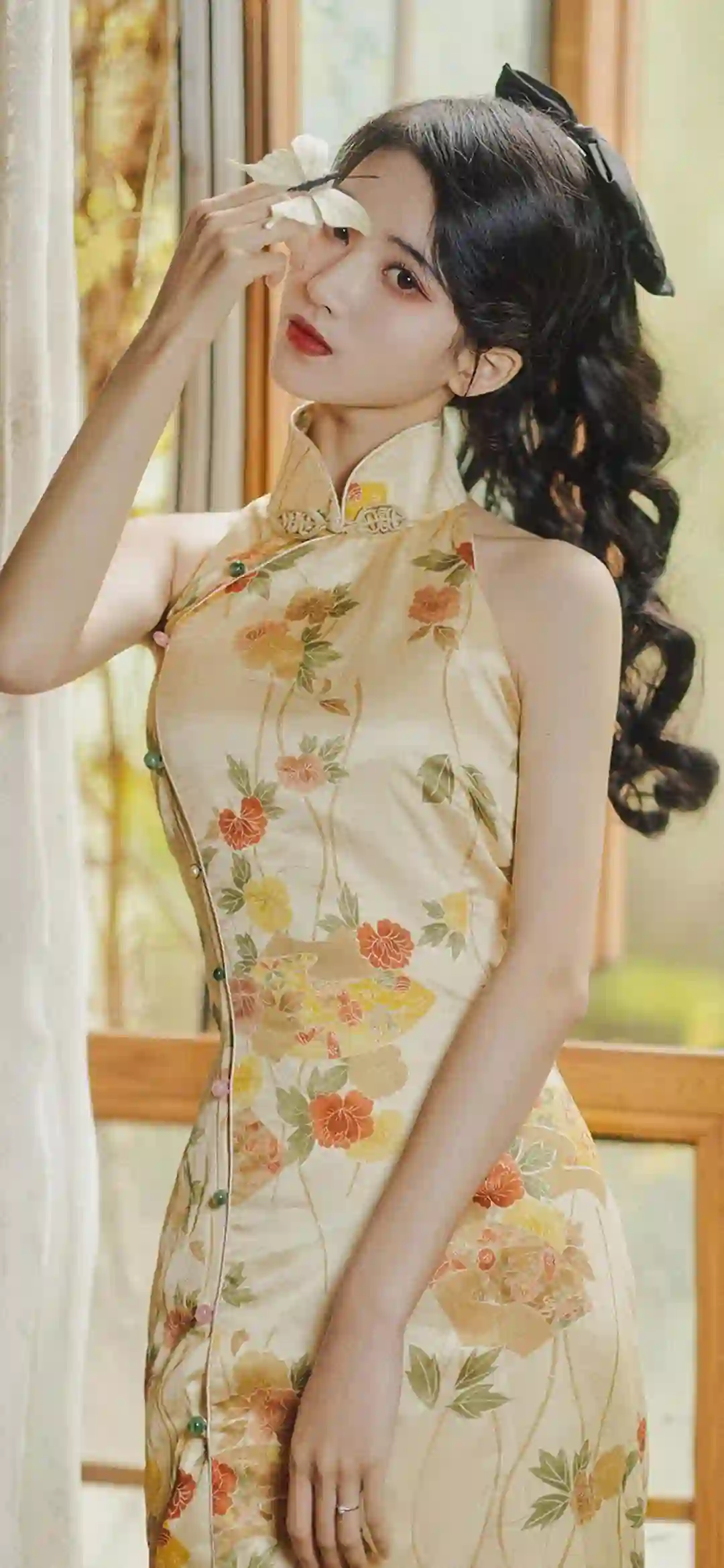 国风美女 旗袍美女 居家