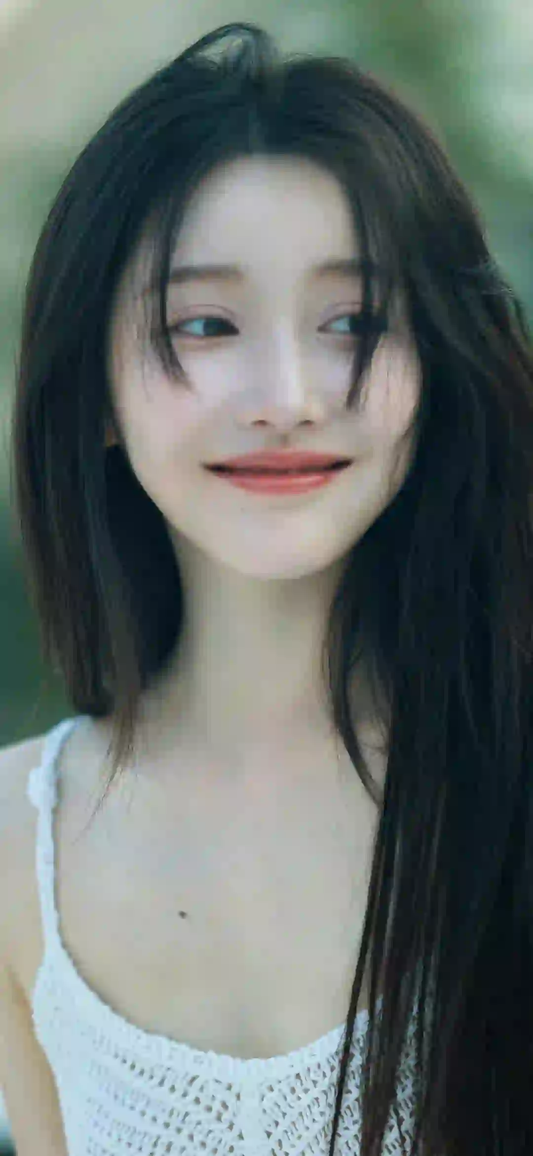 长发美女 吊带美女 甜美 姜贞羽