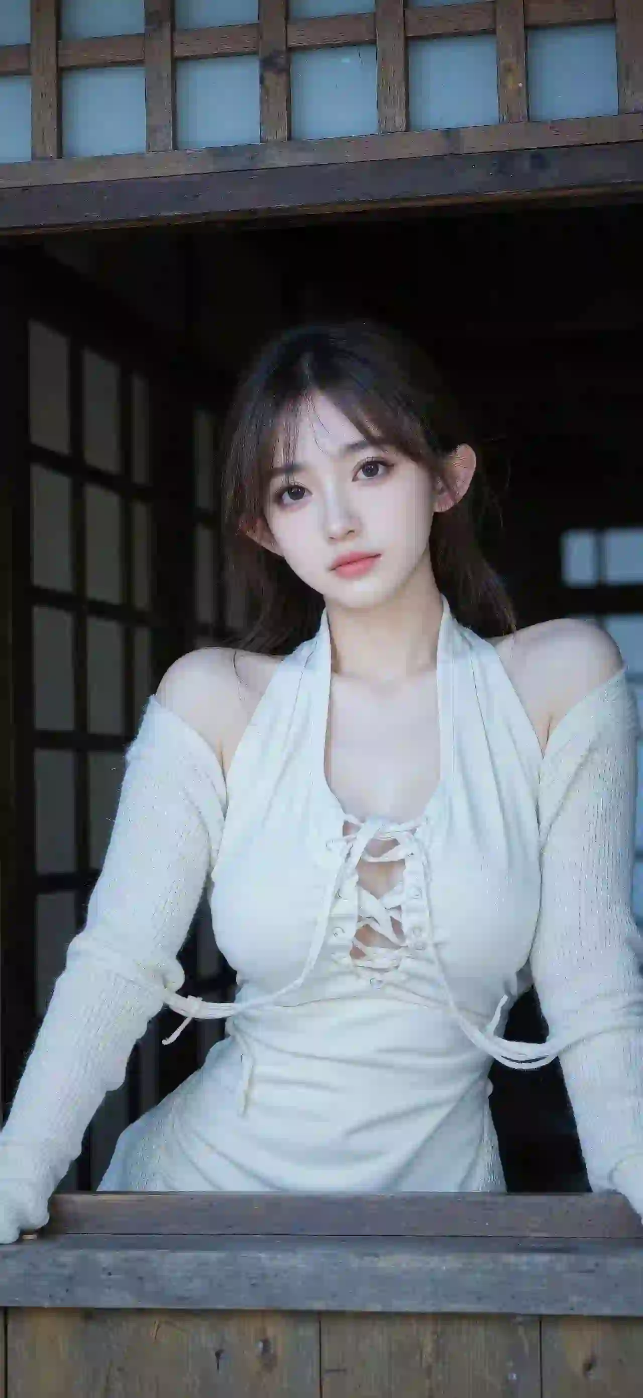 长发美女 清纯 白色衣服 性感美女