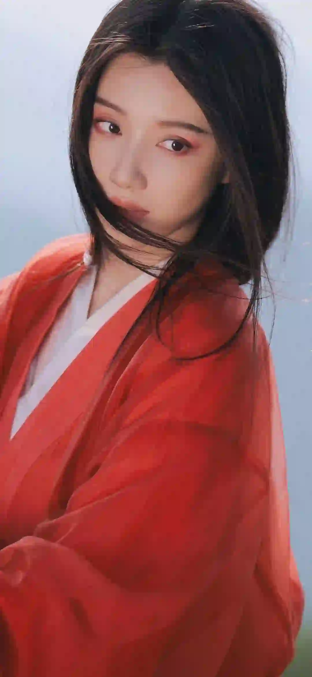 王鹤润 红色汉服美女 古风女孩