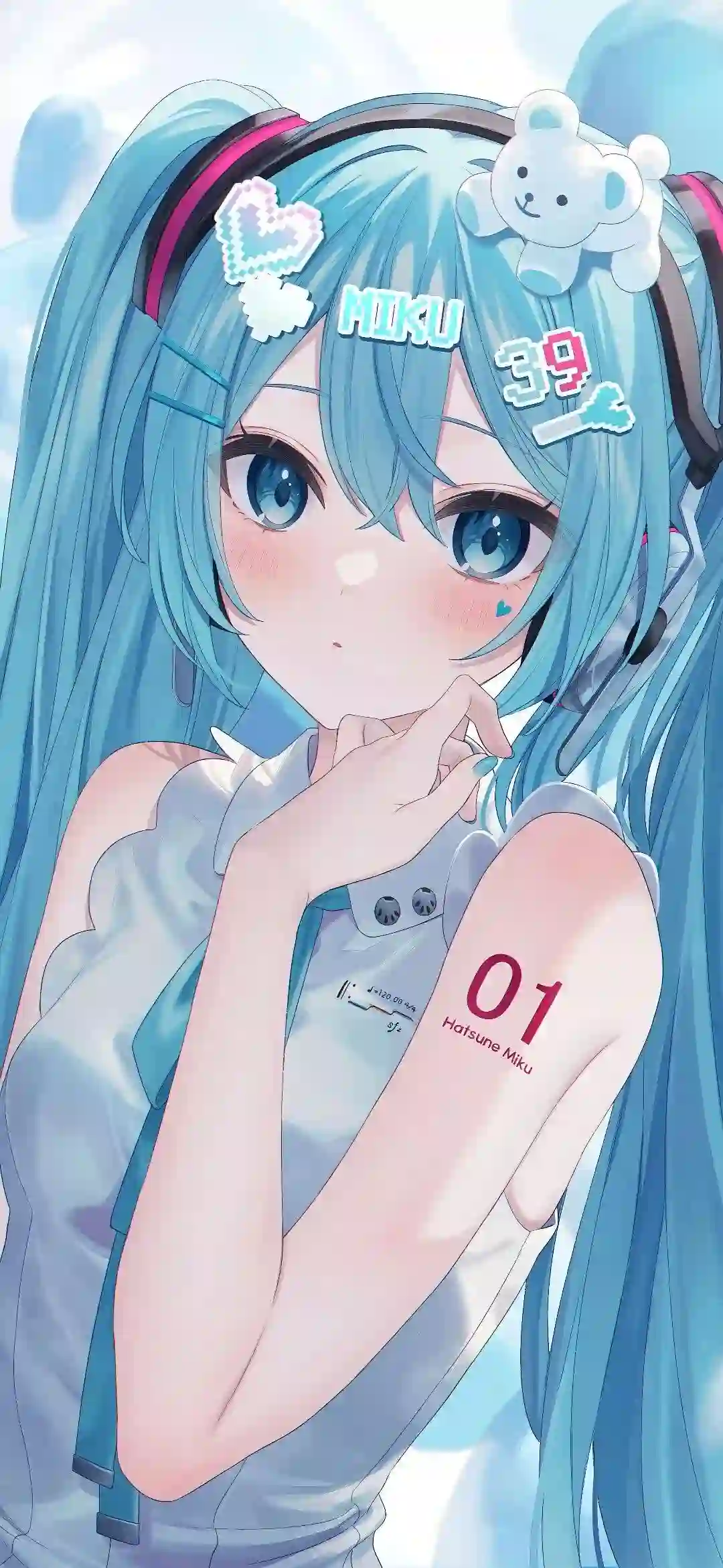 初音未来 miku 01 蓝色长发 双马尾