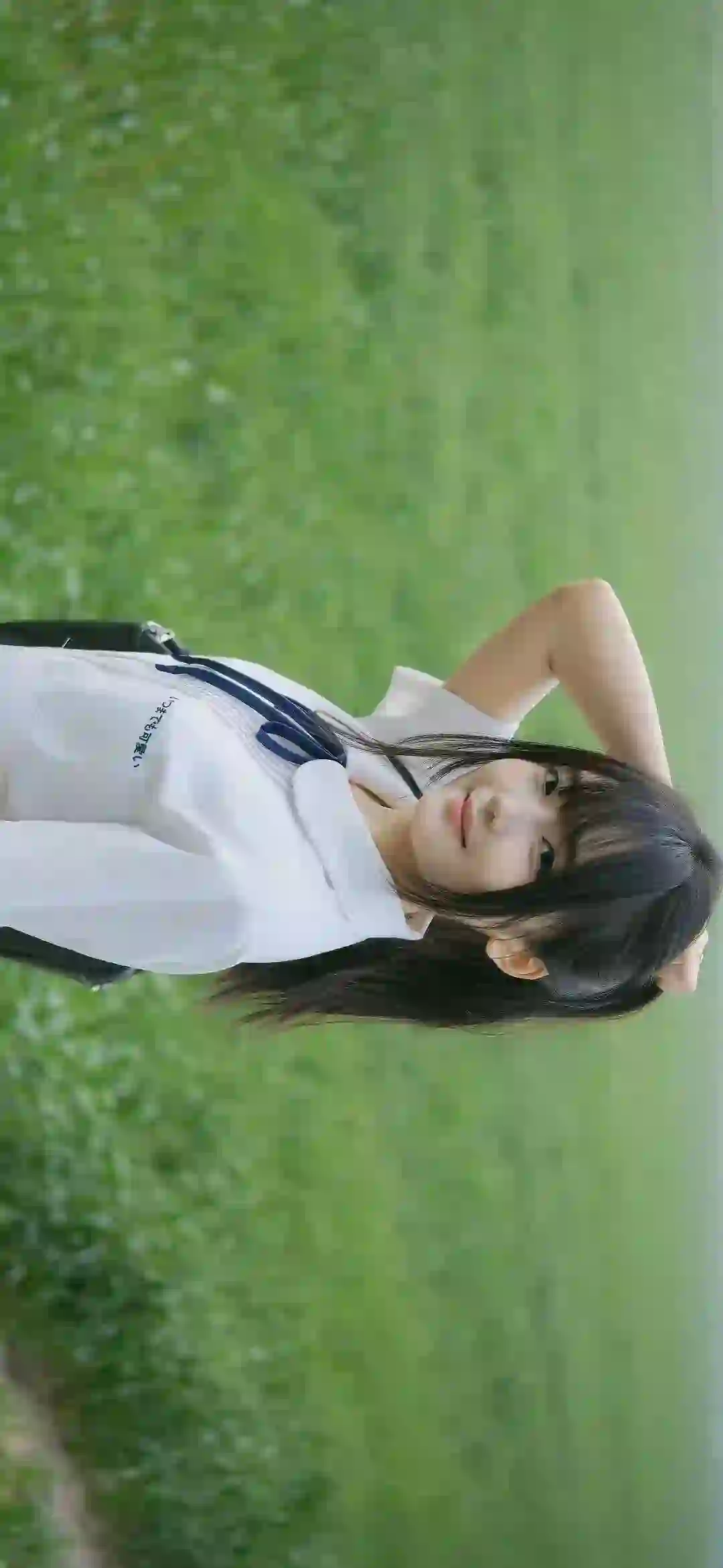 长发jk美女 清纯 自然 小清新