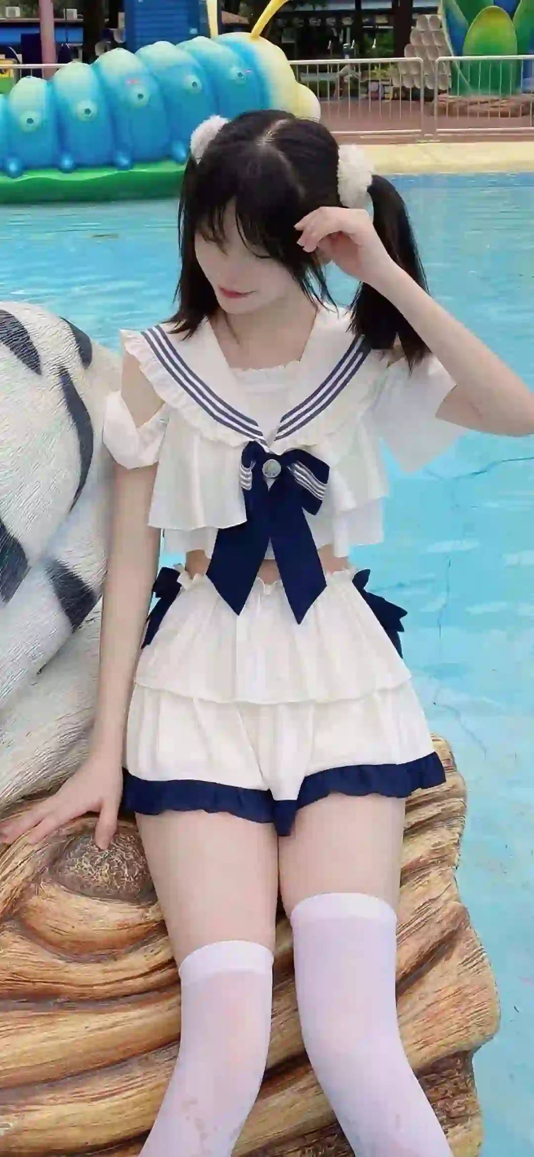 美女 长发美女 性感美女 jk女孩 丝袜