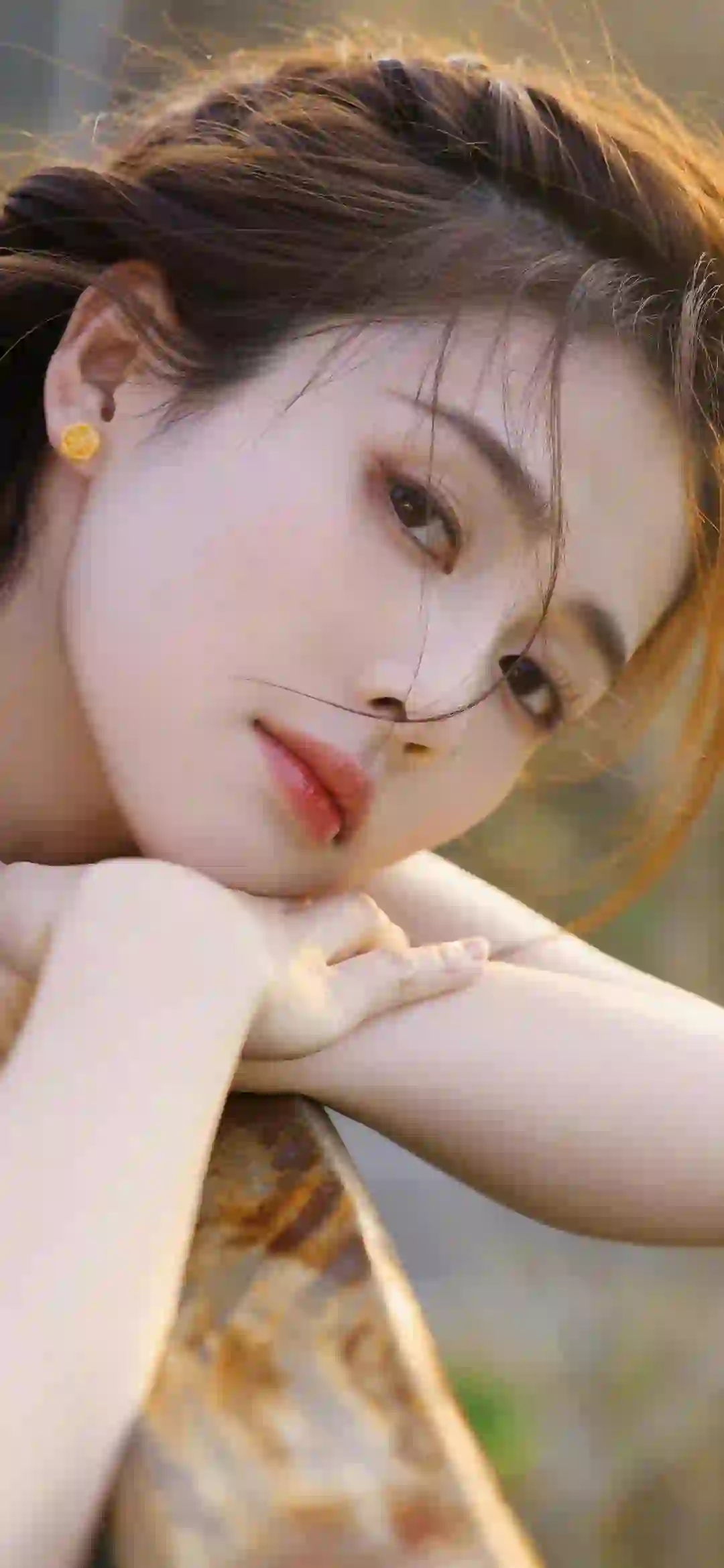 白鹿 可爱美女 唯美
