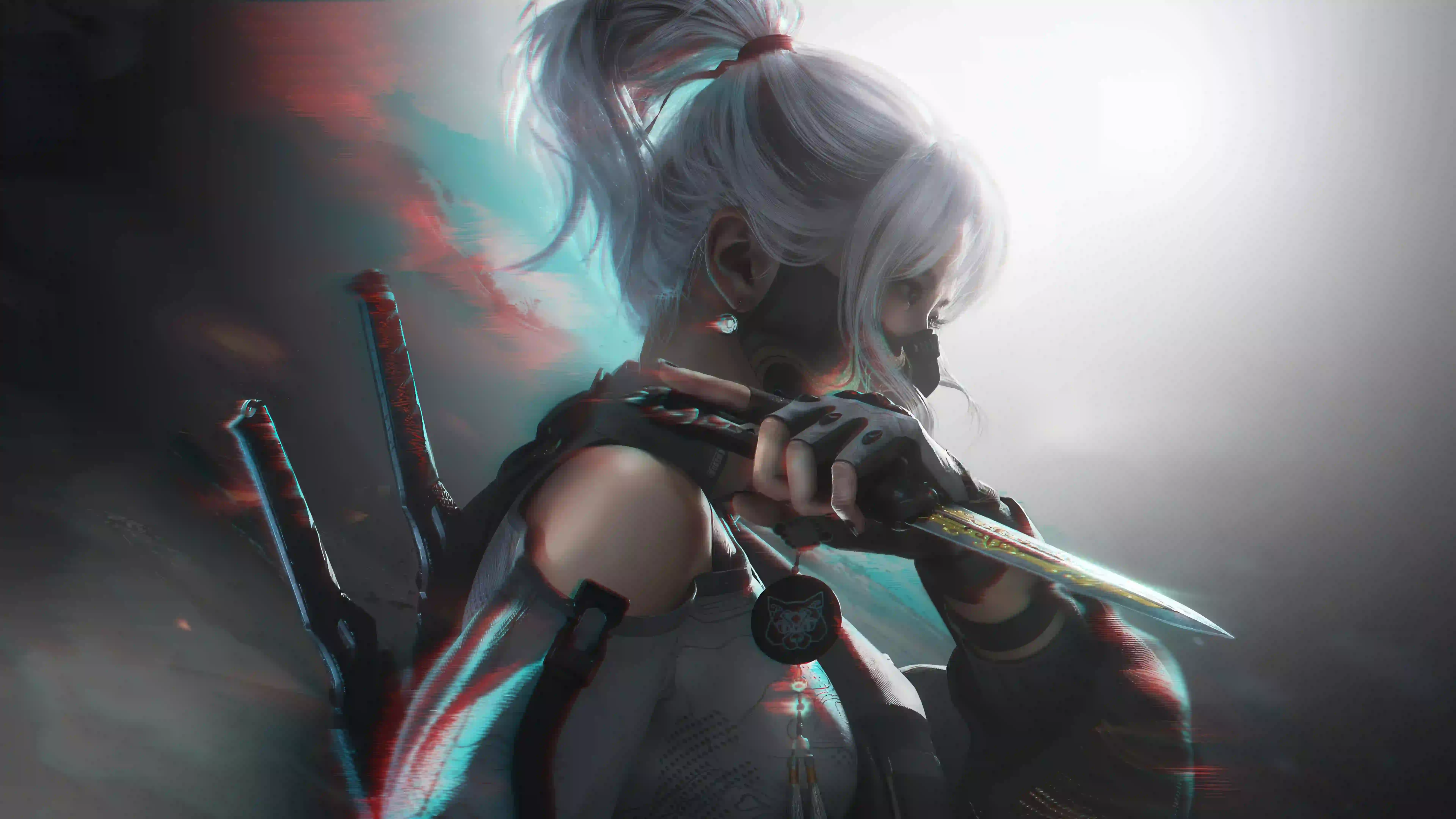 动漫女孩 二次元 刺客 三角洲行动 白发