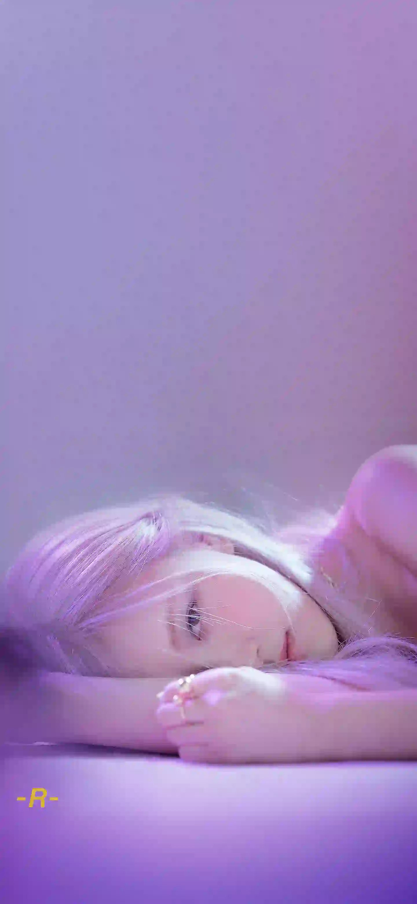 紫色 长发女孩 紫色头发女孩 