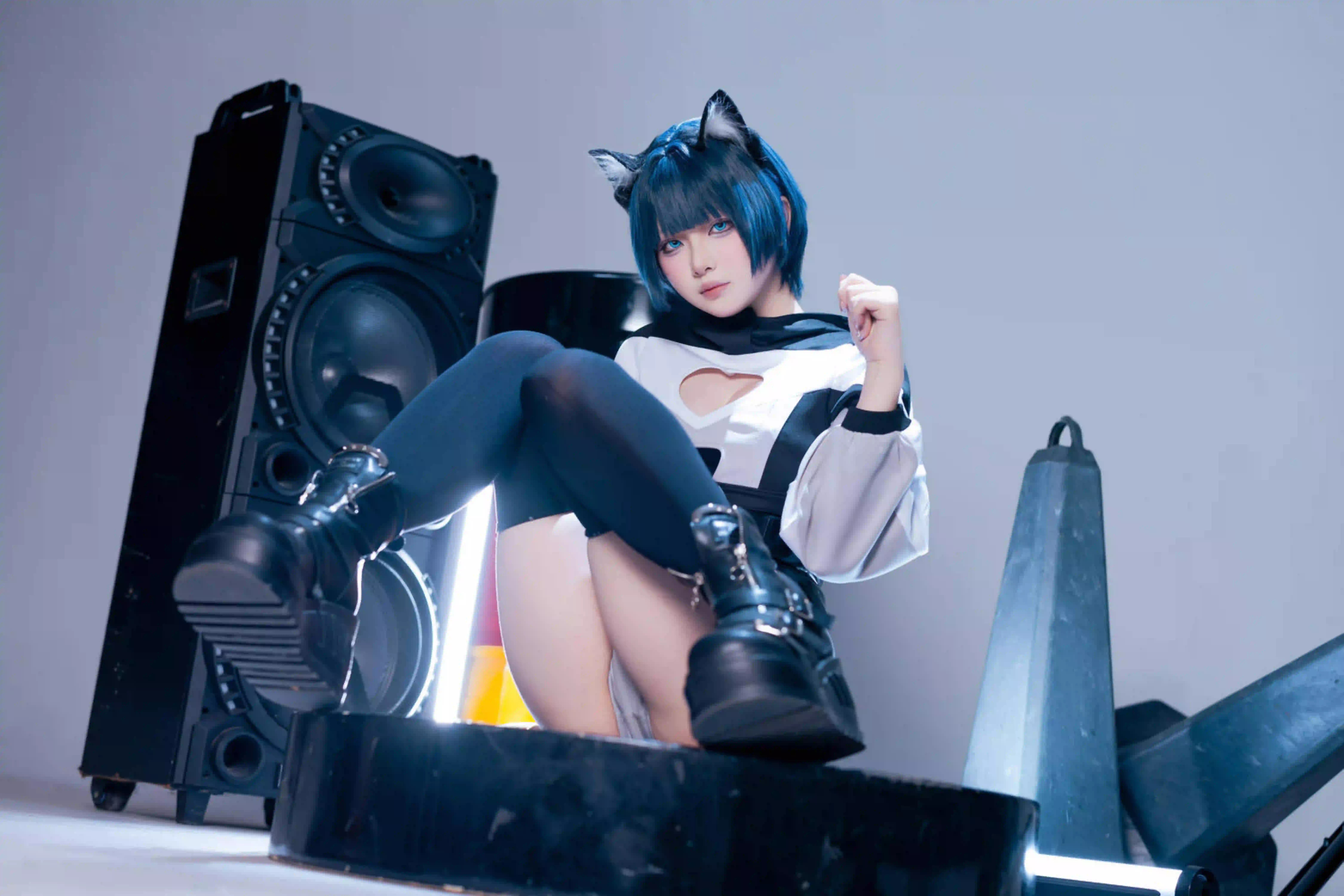 可爱猫耳女孩 短发女孩 性感 cos 8