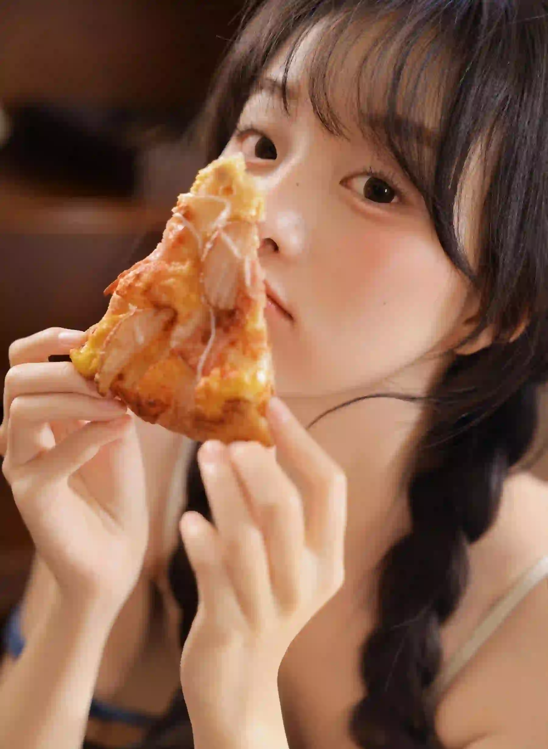 甜美女孩 双马尾女孩 牛仔穿搭 马尾