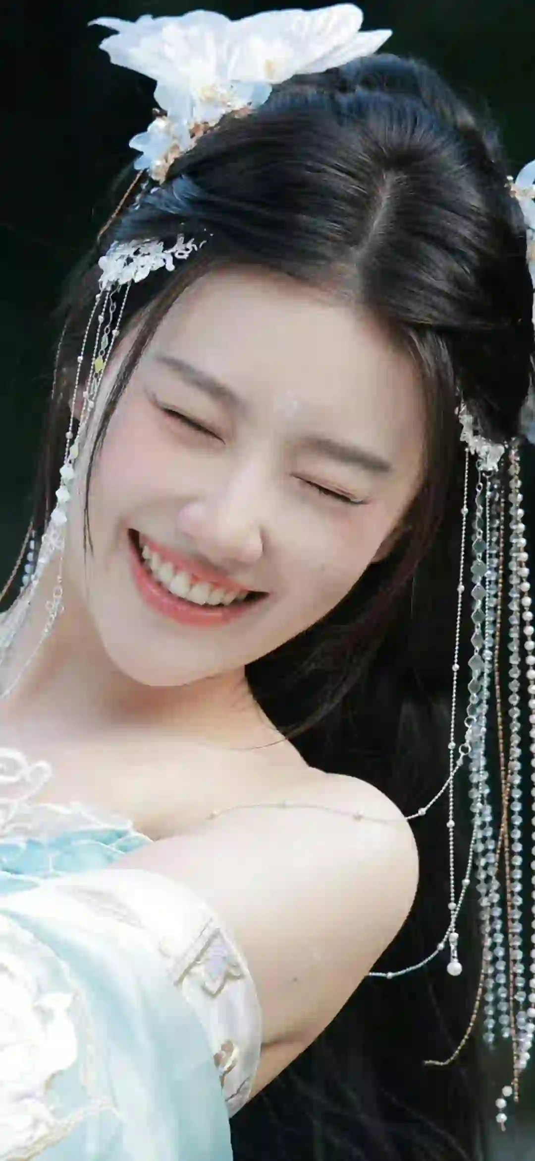 王鹤润  甜美女孩 笑容 古风女孩 汉服