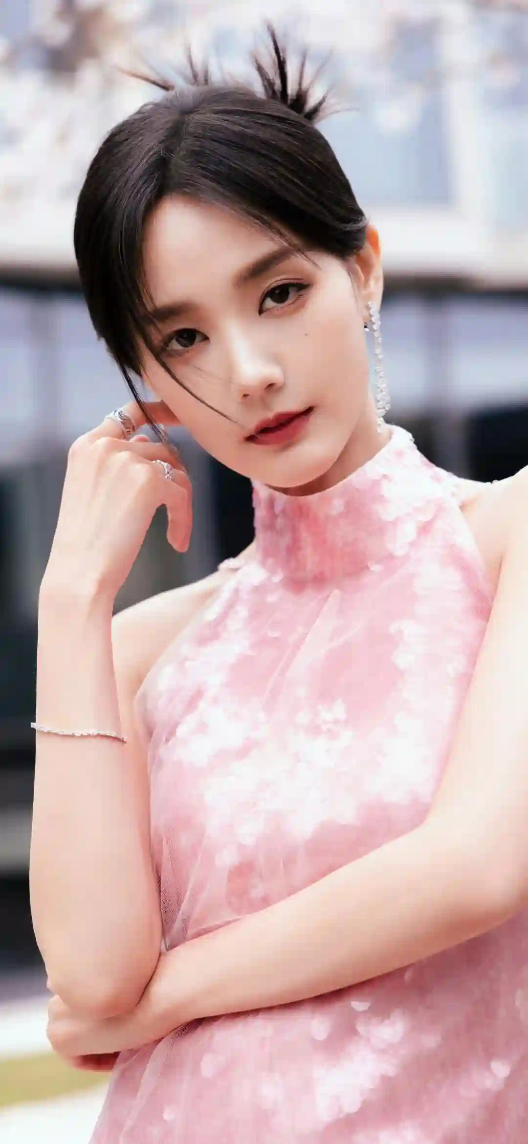 旗袍美女 李一桐 户外