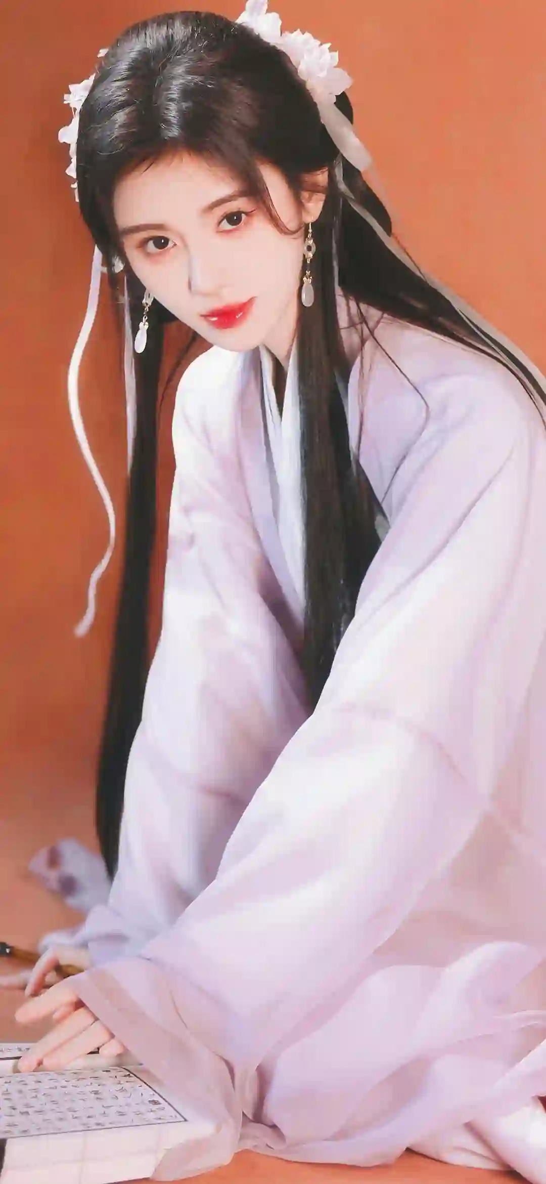 美女明星 鞠婧祎 长发可爱女孩 可爱 古风 汉服 长裙