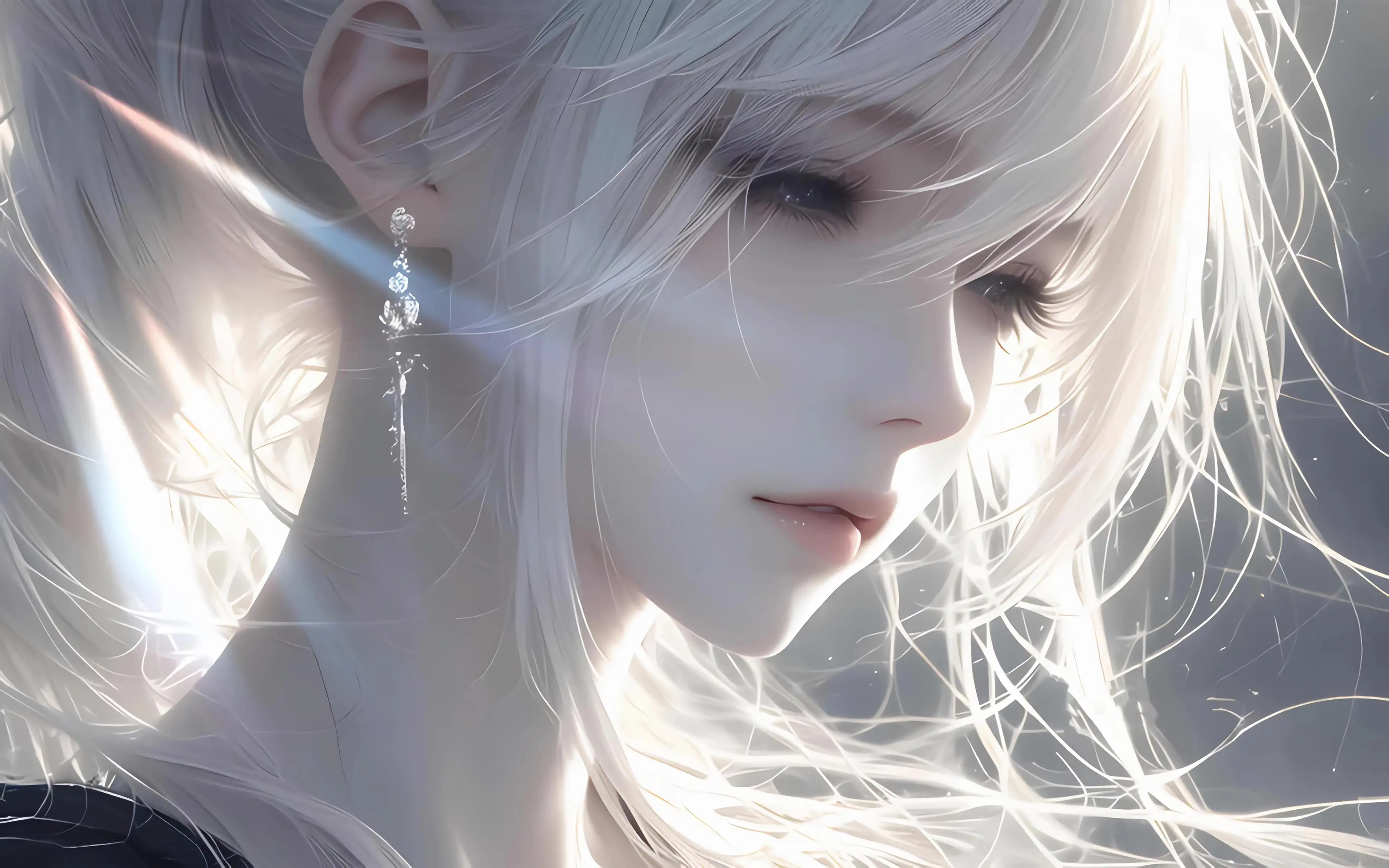 白发少女4K动漫壁纸